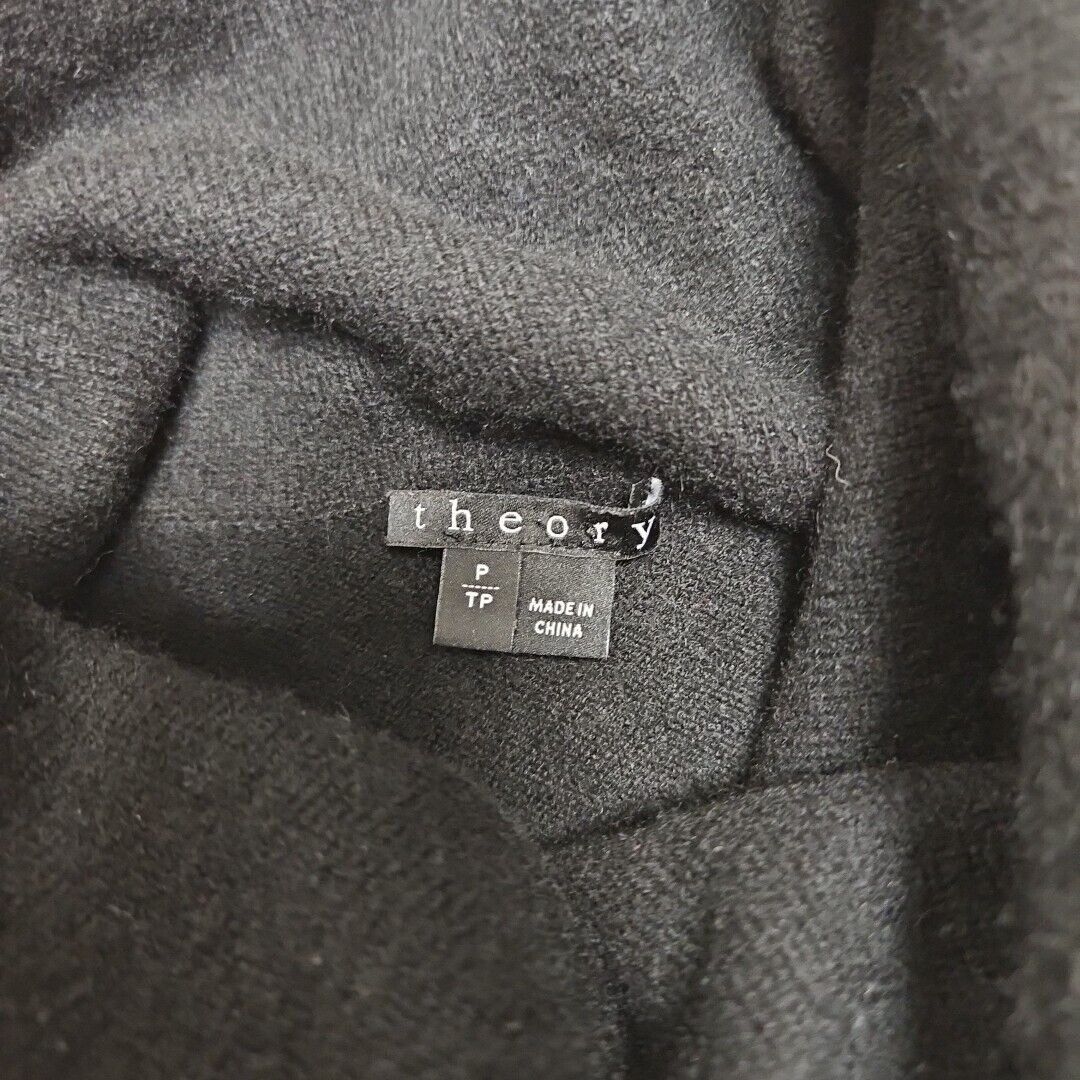 Theory Theory Andrian Royal Cashmere Sweater Womens Petite Black Tu Size S / US 4 / IT 40 - 8 Thumbnail