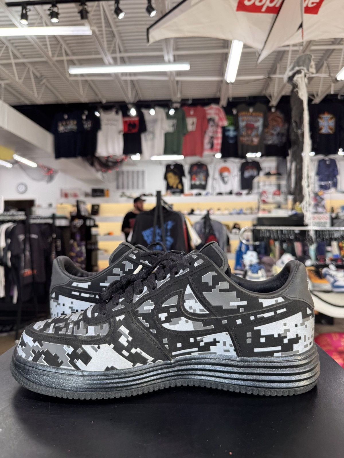 Nike Nike Lunar Force 1 Low Digi Camo Black Size 12 (2012) Size US 12 / EU 45 - 4 Thumbnail