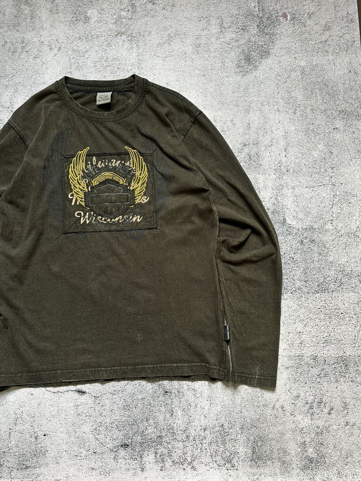 Harley Davidson Vintage Harley Davidson Long Sleeve Centre Logo Size US L / EU 52-54 / 3 - 3 Thumbnail