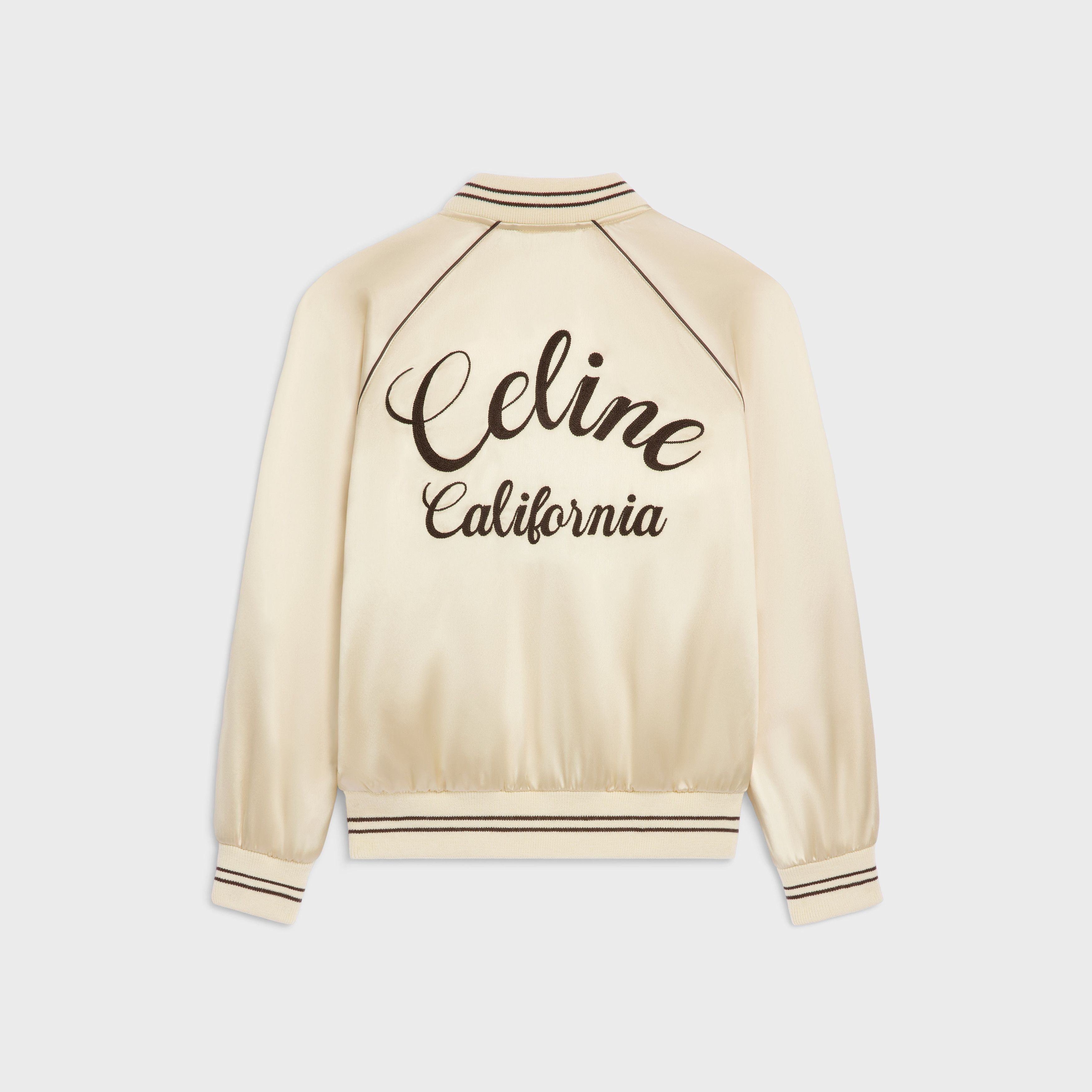 Celine celine souvenir teddy jacket in flowing satin Size XXL / US 16-18 / IT 52-54 - 1 Thumbnail