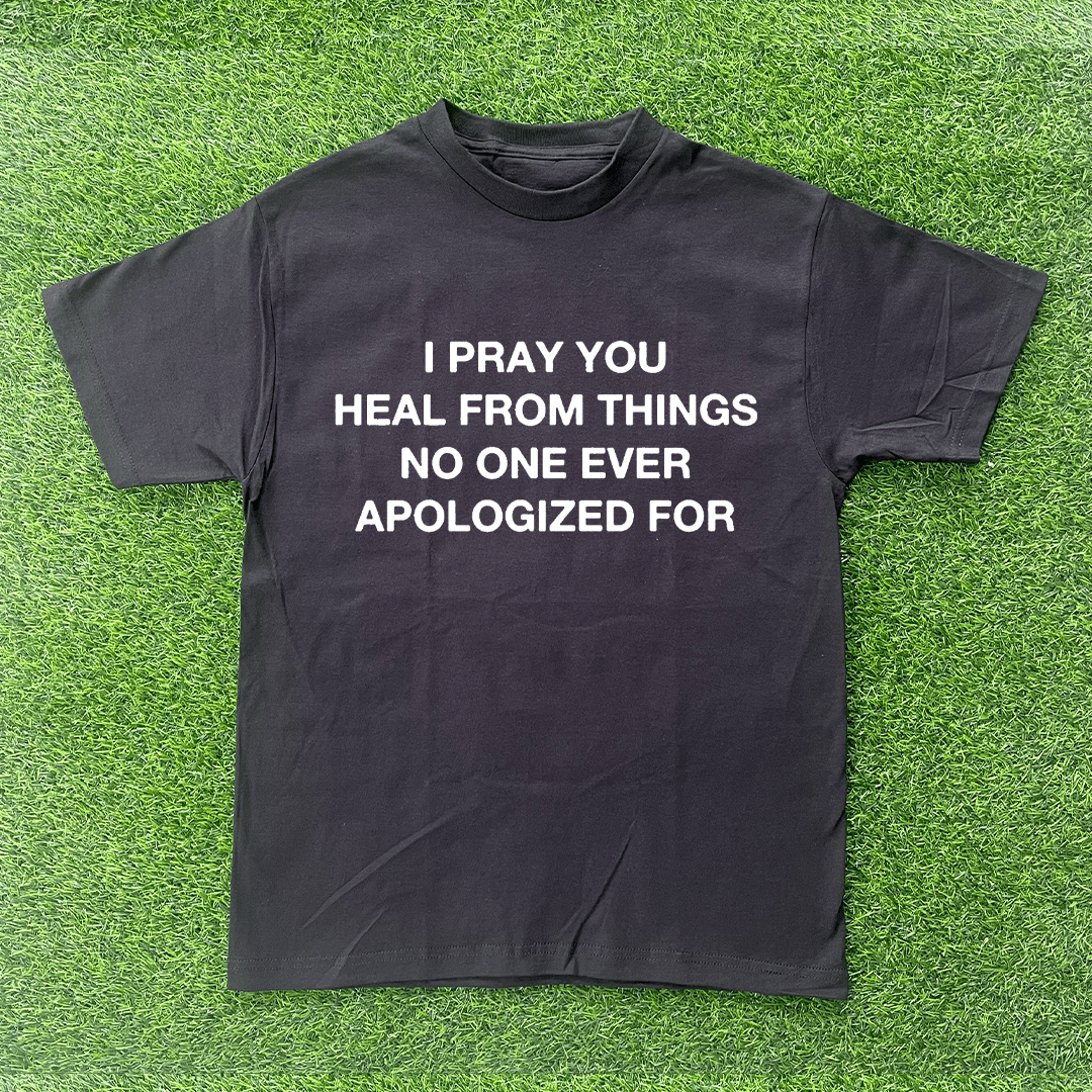 Vintage I PRAY YOU HEAL TSHIRT Size US L / EU 52-54 / 3 - 1 Preview