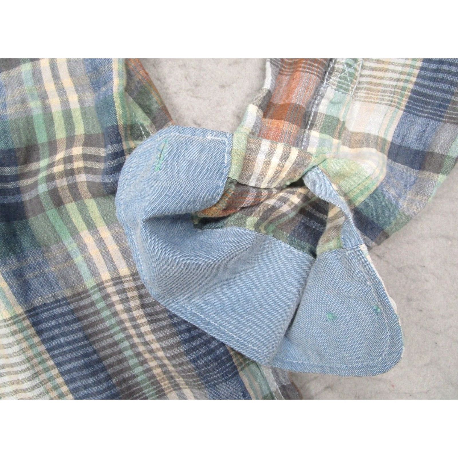 Tommy Bahama VINTAGE Tommy Bahama Men's Large Plaid Linen Button-Up Shirt Long Sleeve Casual Travel Beach Size US L / EU 52-54 / 3 - 5 Thumbnail