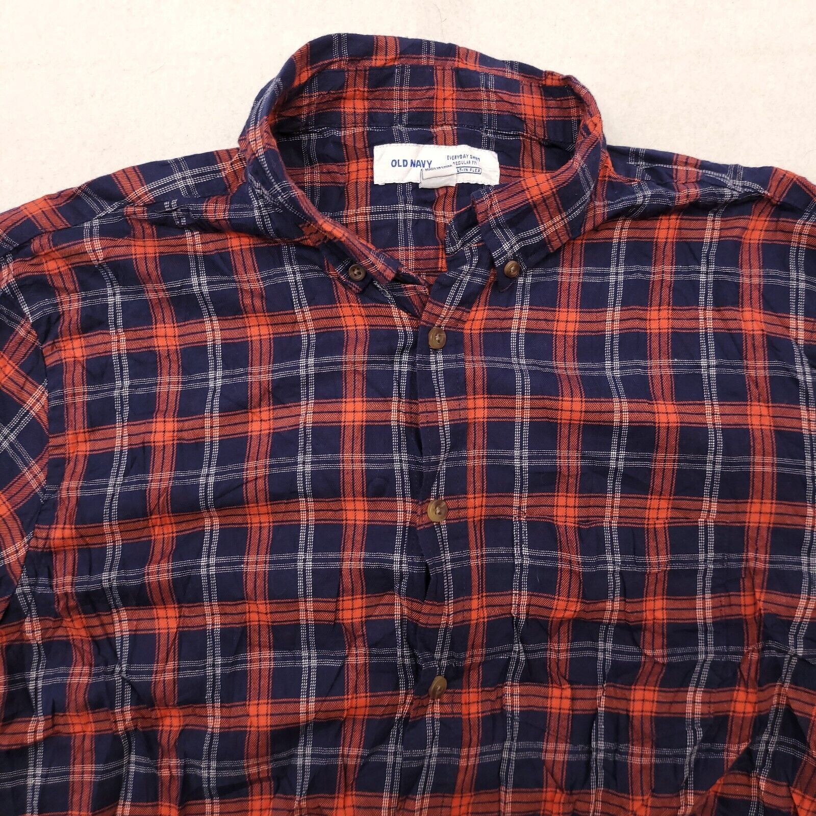 Old Navy Old Navy Tartan Flannel Shirt Mens Size Large L Blue Red Size US L / EU 52-54 / 3 - 1 Thumbnail