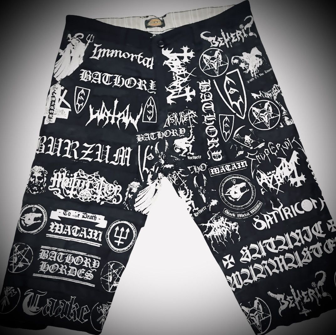 Band Tees × Other Heavy Metal Custom Shorts Pants Size US 31 - 3 Thumbnail