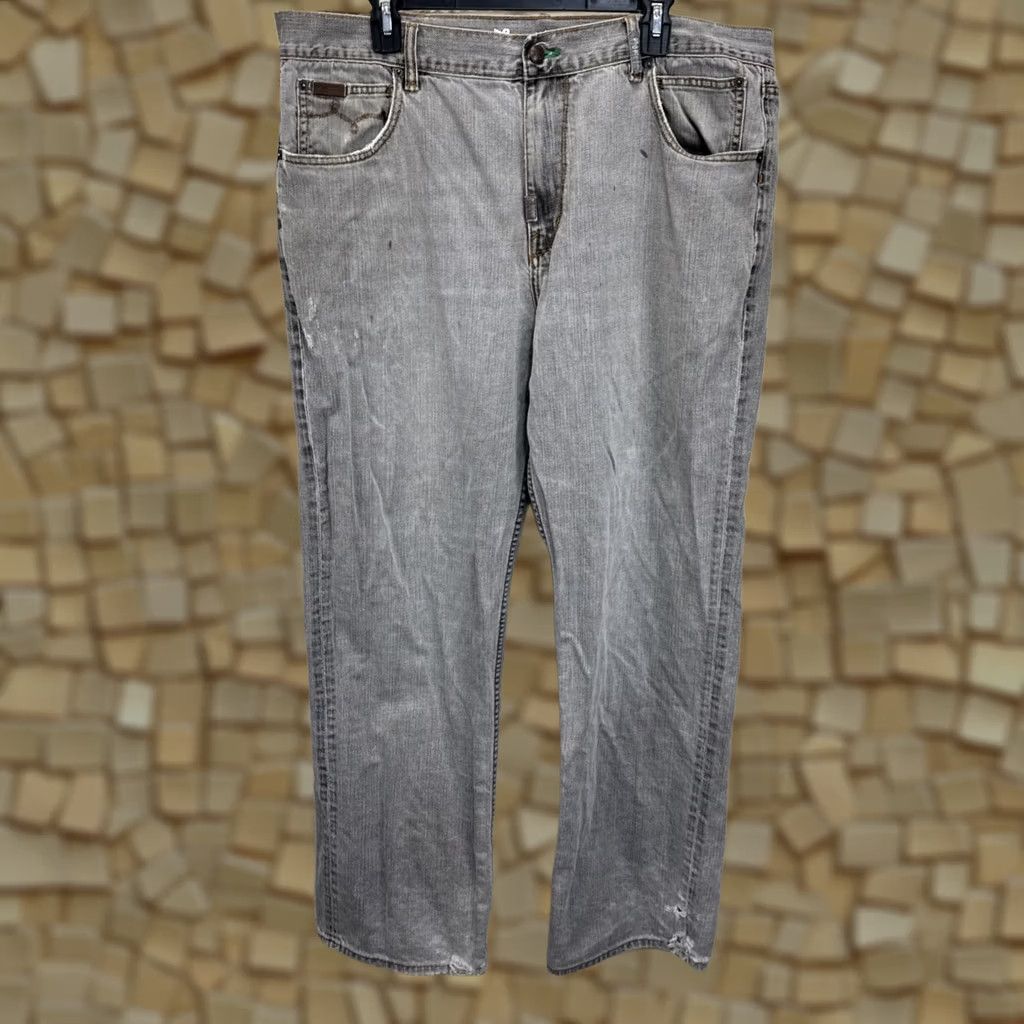 Denime VINTAGE LRG Jeans Mens 5-Pocket Denim High Rise 33 Inseam Blue 38 Regular Fit 90s Graphic Design Gothic Hip Hop Skater JNCO Style Baggy Size US 38 / EU 54 - 1 Thumbnail