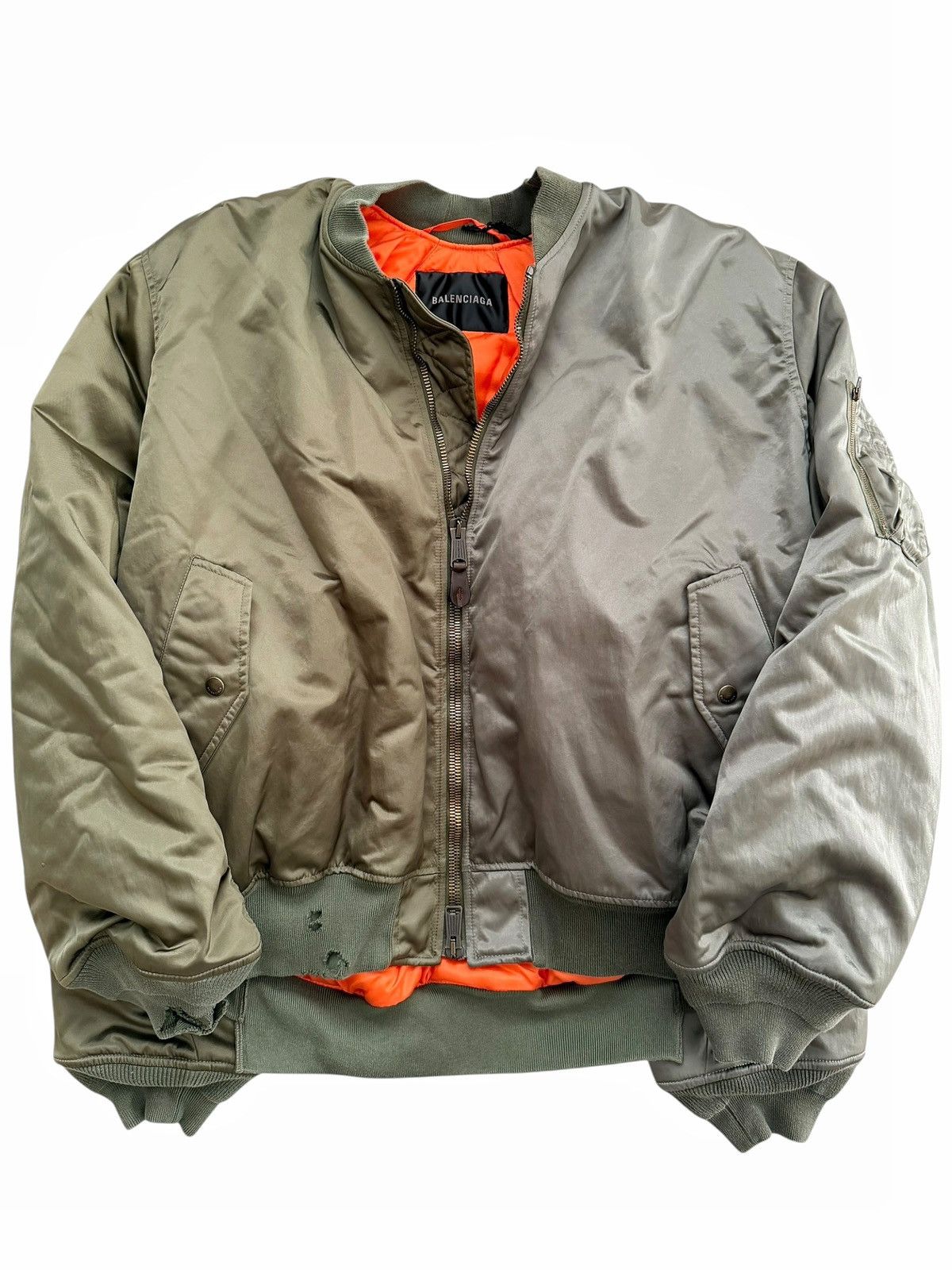 Balenciaga Double Sleeve Four Arm Split Nylon Bomber Size US M / EU 48-50 / 2 - 2 Thumbnail