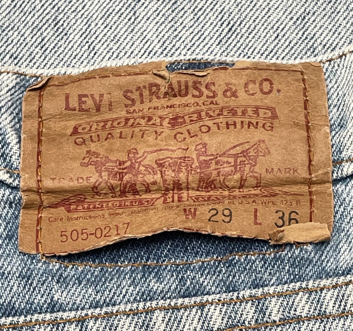 Levi's × Vintage Vintage Brand Levis 505 Made In Usa Jeans 1990s Size US 28 / EU 44 - 10 Thumbnail