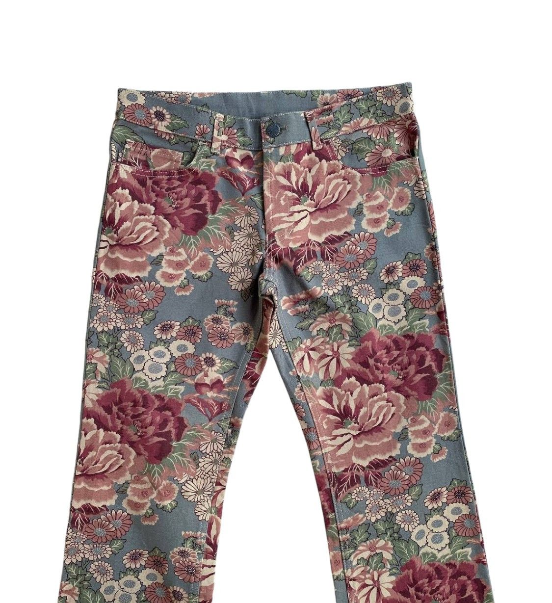 Japanese Brand BJ05-22 Japan FLARED CHEALSEAOLD ABSTRACT SLIM LOWRISE Size US 28 / EU 44 - 8 Thumbnail