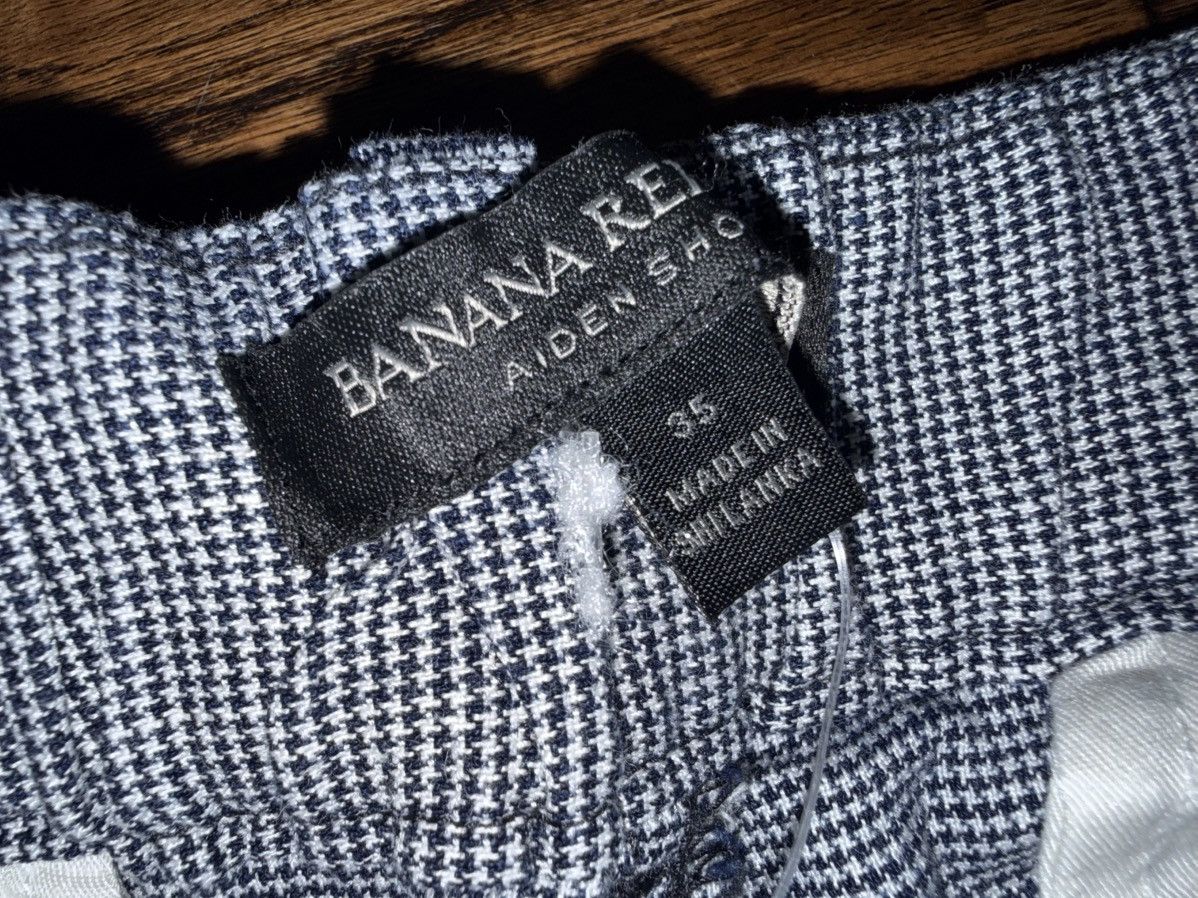 Banana Republic Banana Republic Aiden Short Black/White 35 Waist 9” Inseam Size US 35 - 3 Thumbnail