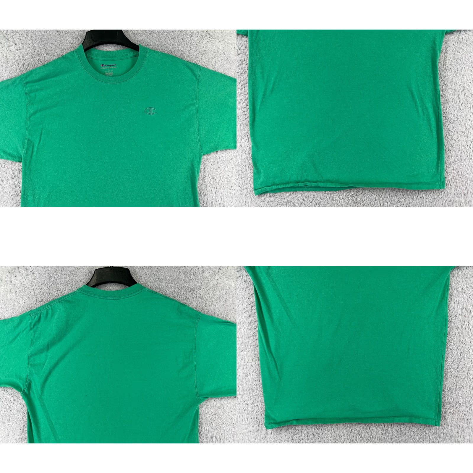 Champion Champion Shirt Mens Large Green Embroidered Logo Crew Neck Athletic Short Sleeve Size US L / EU 52-54 / 3 - 8 Thumbnail