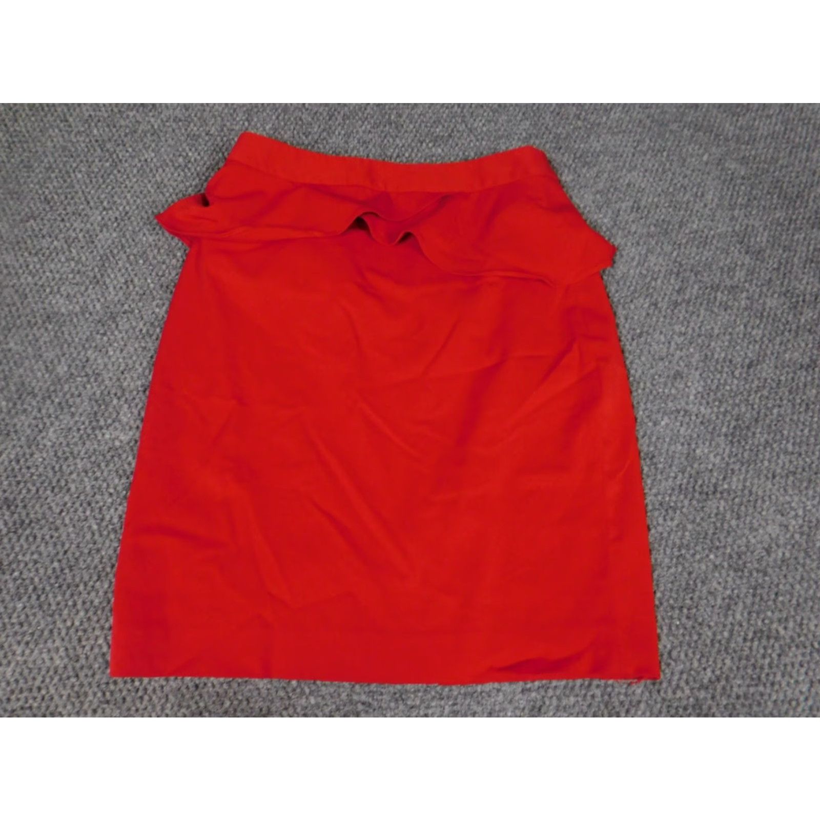 Express Express Skirt Womens 4 Red A-Line Zip Knee Length Knit Casual Vintage No Size 27" / US 4 / IT 40 - 3 Thumbnail