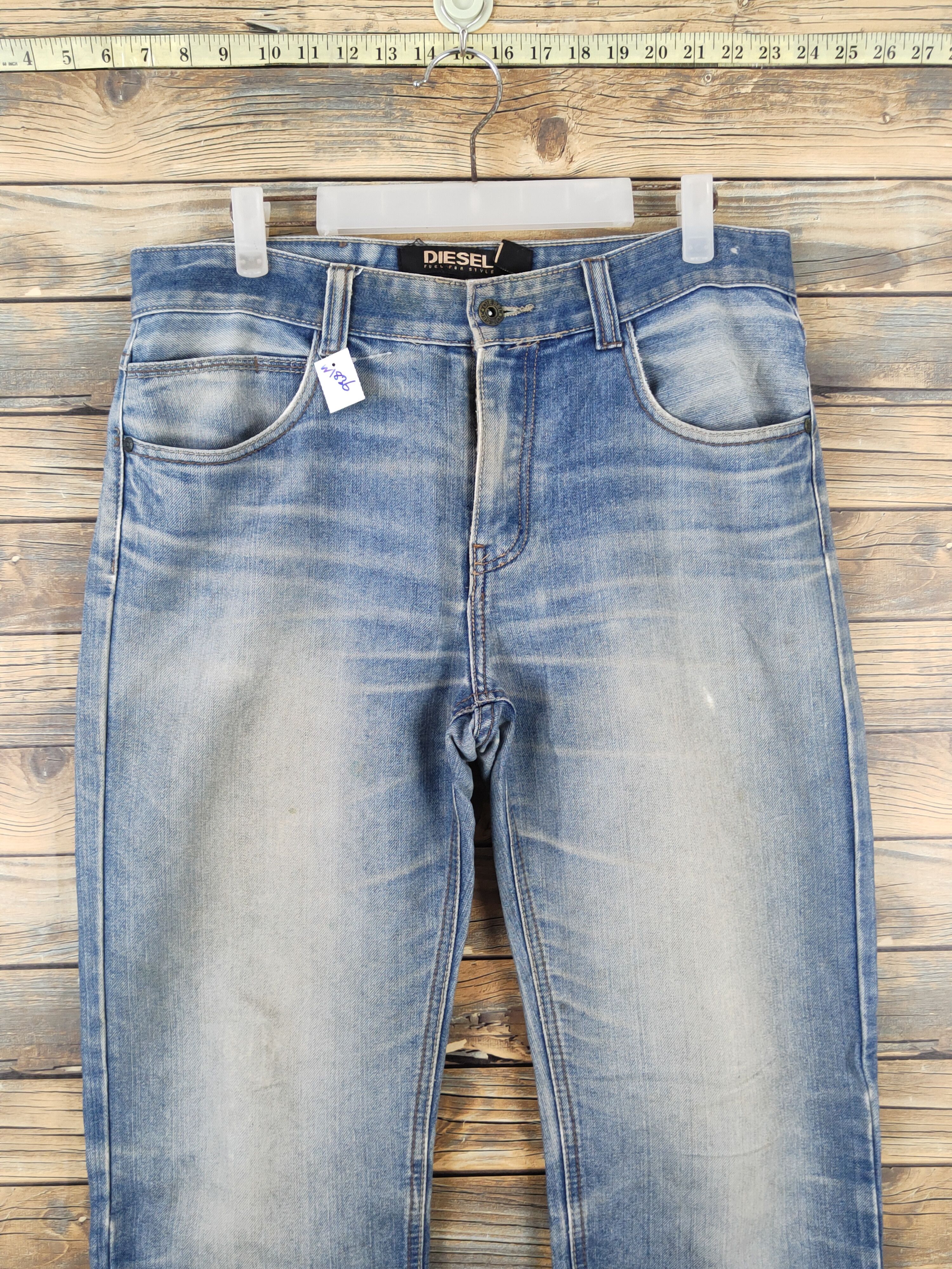 Diesel Diesel Blue Distressed Ripped denim Jeans #W1836 Size US 32 / EU 48 - 2 Thumbnail