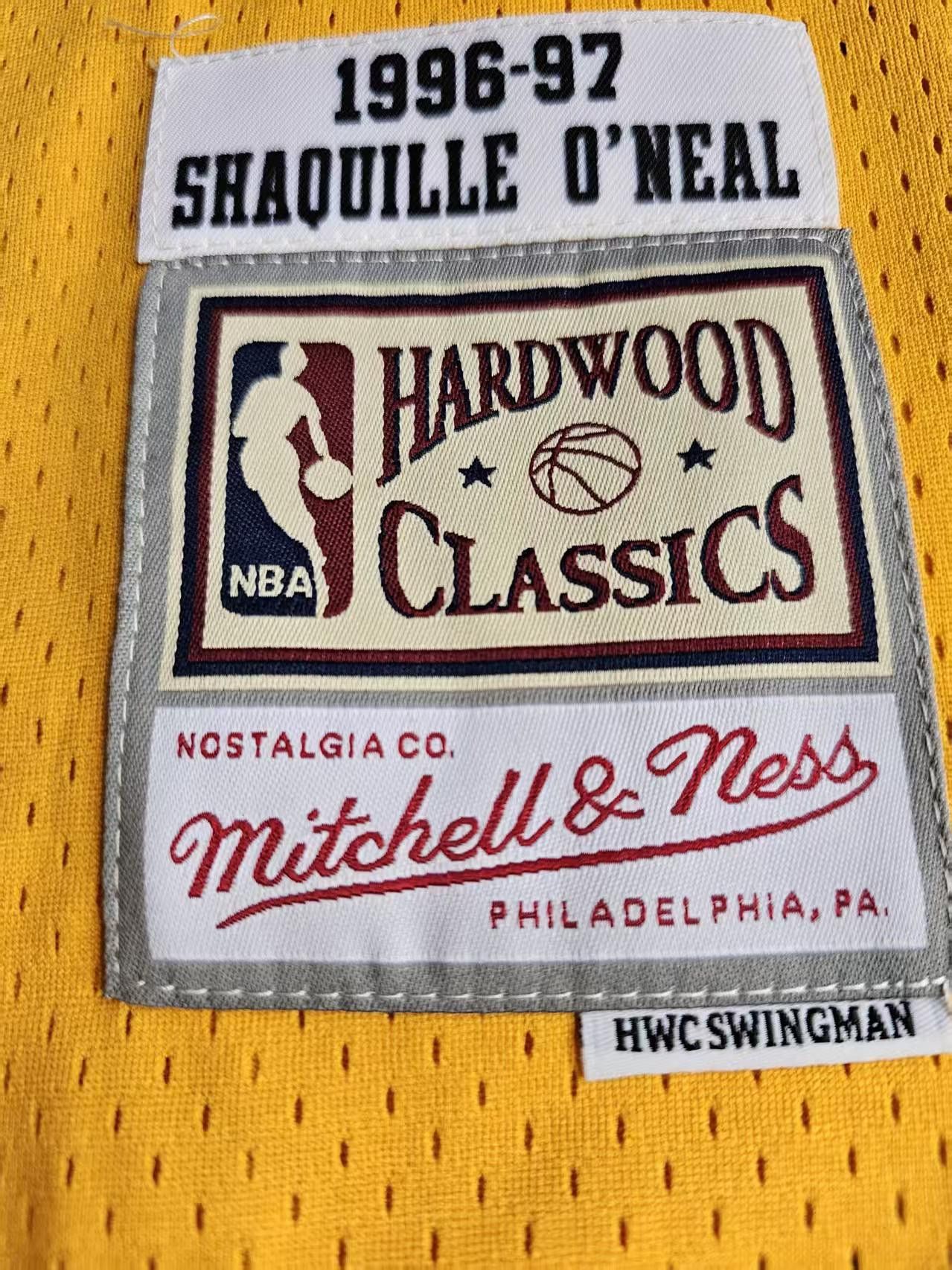 NBA #34 Shaquille O'Neal Jersey Laker 1996 97 Size US L / EU 52-54 / 3 - 4 Thumbnail