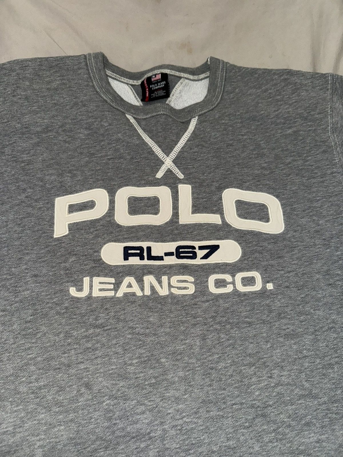 Polo Ralph Lauren × Vintage Vintage Ralph Lauren Polo Jeans Company RL-67 Sweatshirt Size US L / EU 52-54 / 3 - 2 Thumbnail