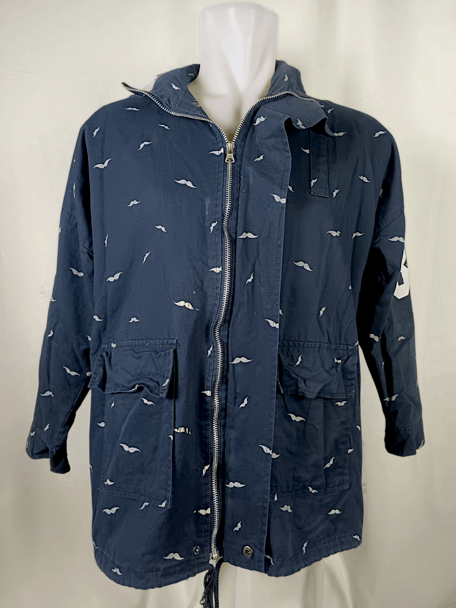 Japanese Brand Zipper and Snap Buttons Parka Jacket Size US L / EU 52-54 / 3 - 4 Thumbnail