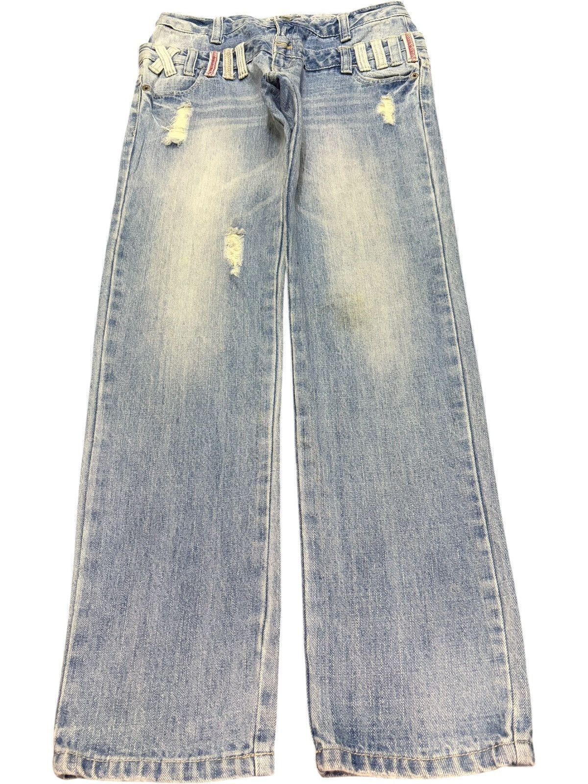 Issey Miyake Vintage Japanese Brand Faded Wash Distressed Jeans Size 29" - 1 Thumbnail