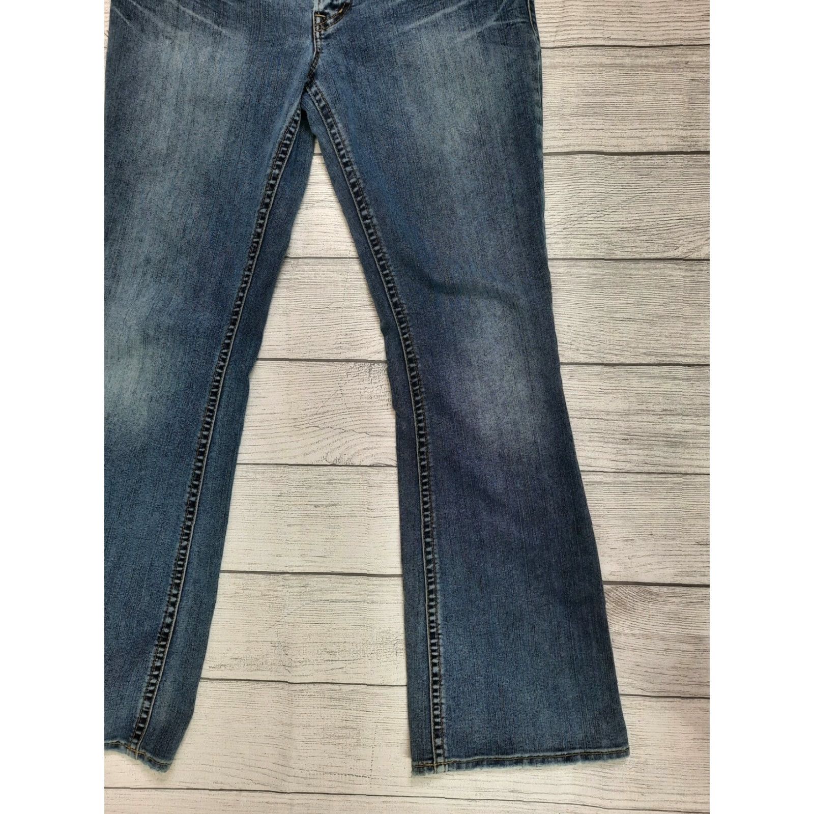 Silver Jeans Co. VINTAGE Silver Jeans Suki Bootcut Jeans Women's 28x32 Dark Wash Low Rise Stretch Pockets Denim Size 28" / US 6 / IT 42 - 6 Thumbnail