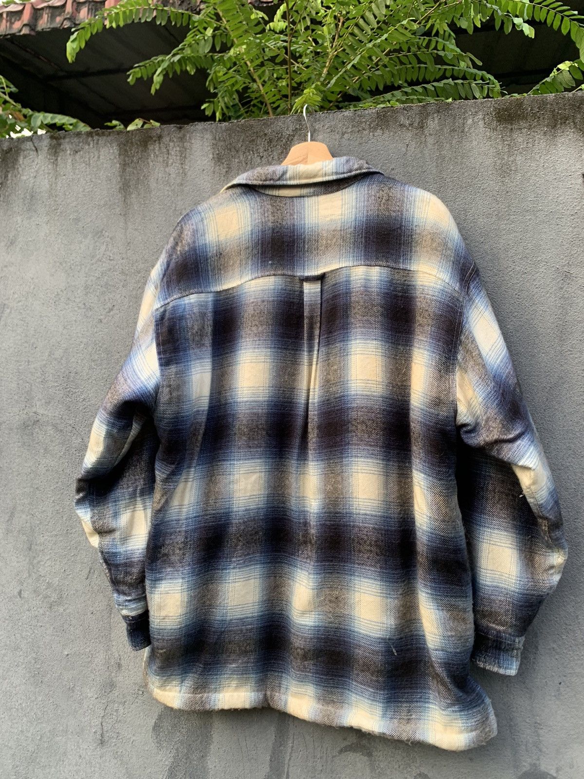 Japanese Brand 👹Vintage BAYLEAF Oversized Fleece Lined Flannel Jacket Size US XXL / EU 58 / 5 - 9 Thumbnail