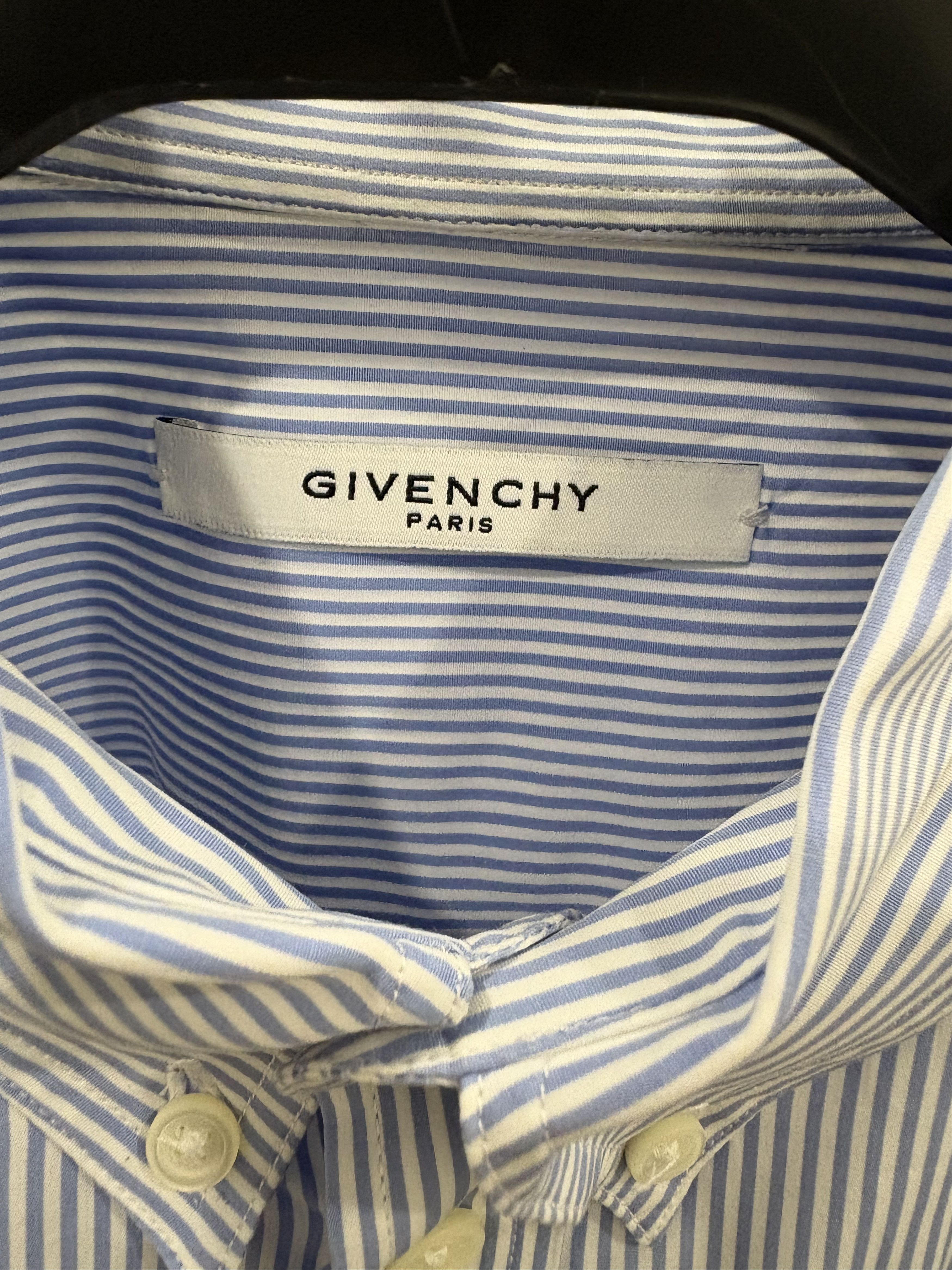 Givenchy Givenchy 3 AV GEORGE V Address Print Shirt Size US L / EU 52-54 / 3 - 4 Thumbnail