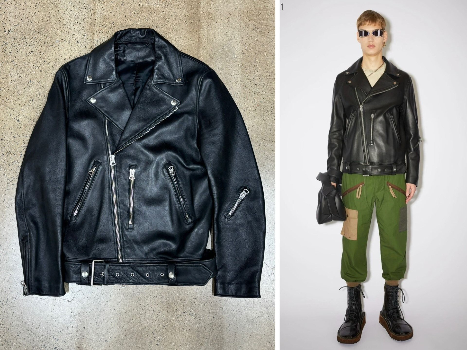 Acne Studios Acne Studios Sheepskin Biker Jacket Size M / US 6-8 / IT 42-44 - 1 Thumbnail
