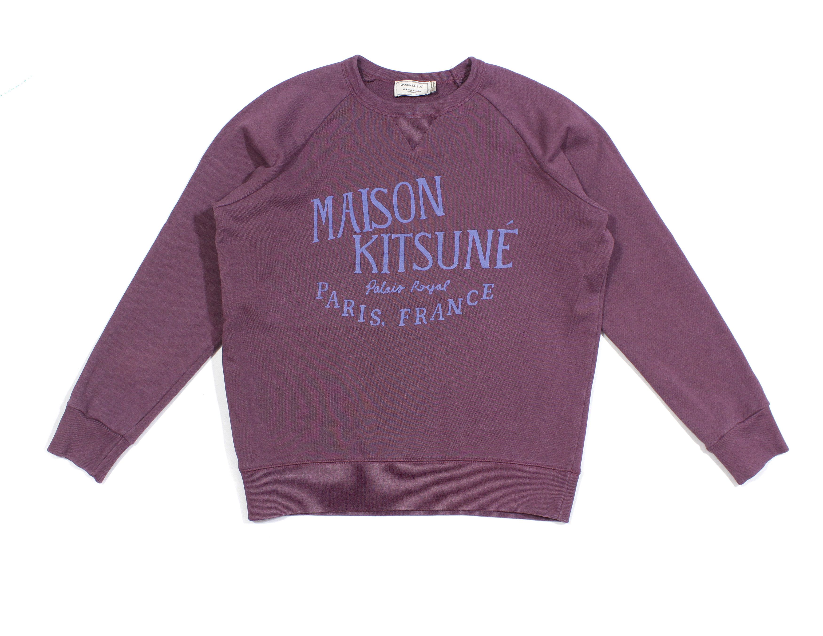 Maison Kitsune Big Logo Paris France Crewneck Sweatshirt Size US M / EU 48-50 / 2 - 1 Thumbnail