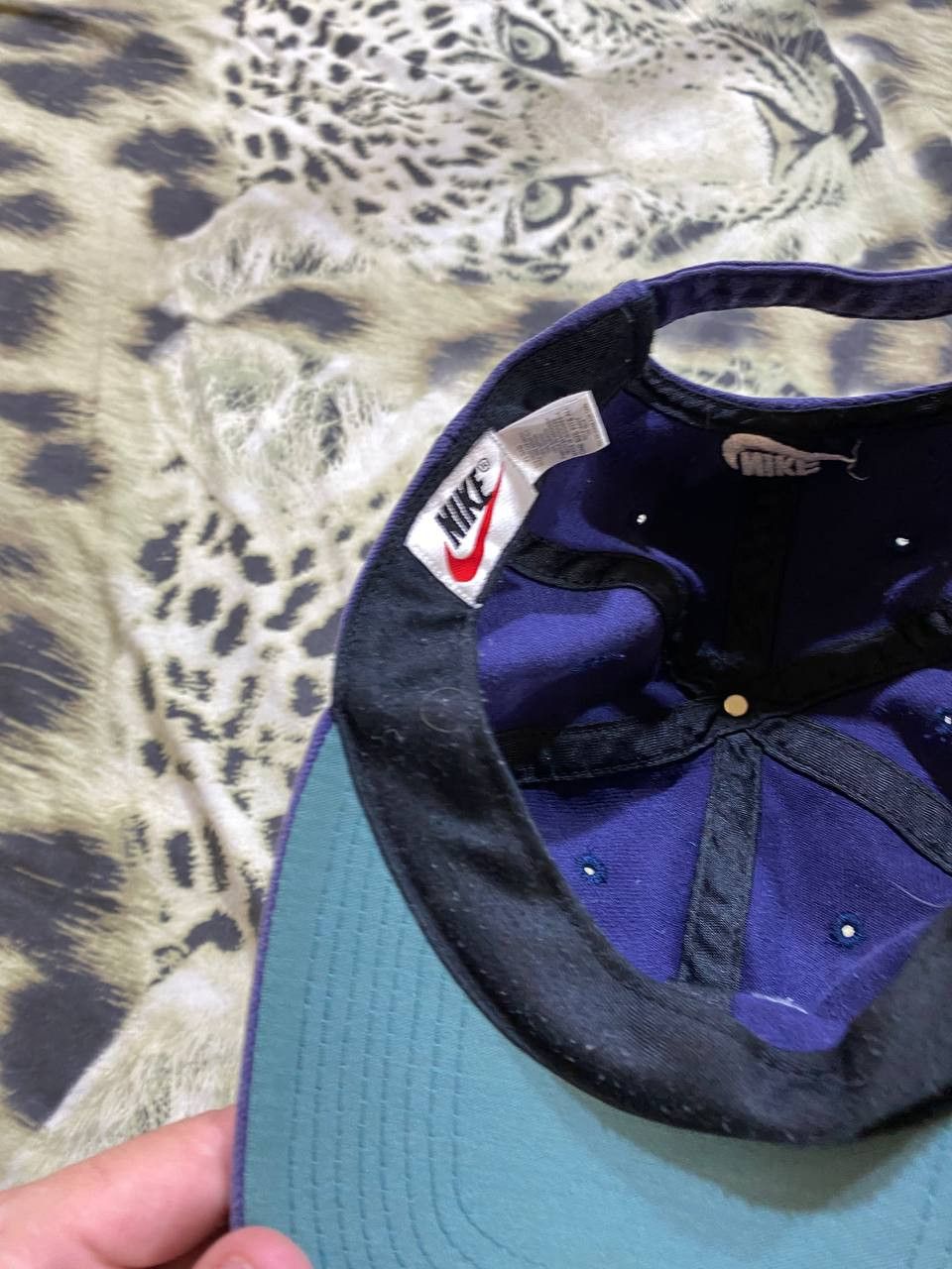 Nike Hats Vintage Blue Cap Nike big logo Y2K streetwear Size ONE SIZE - 11 Thumbnail