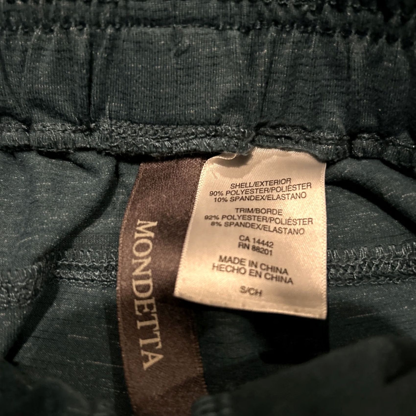 Vintage Mondetta Women’s S Dark Green Shorts Polyester Blend W/ Pockets B25 Size 28" / US 6 / IT 42 - 2 Thumbnail