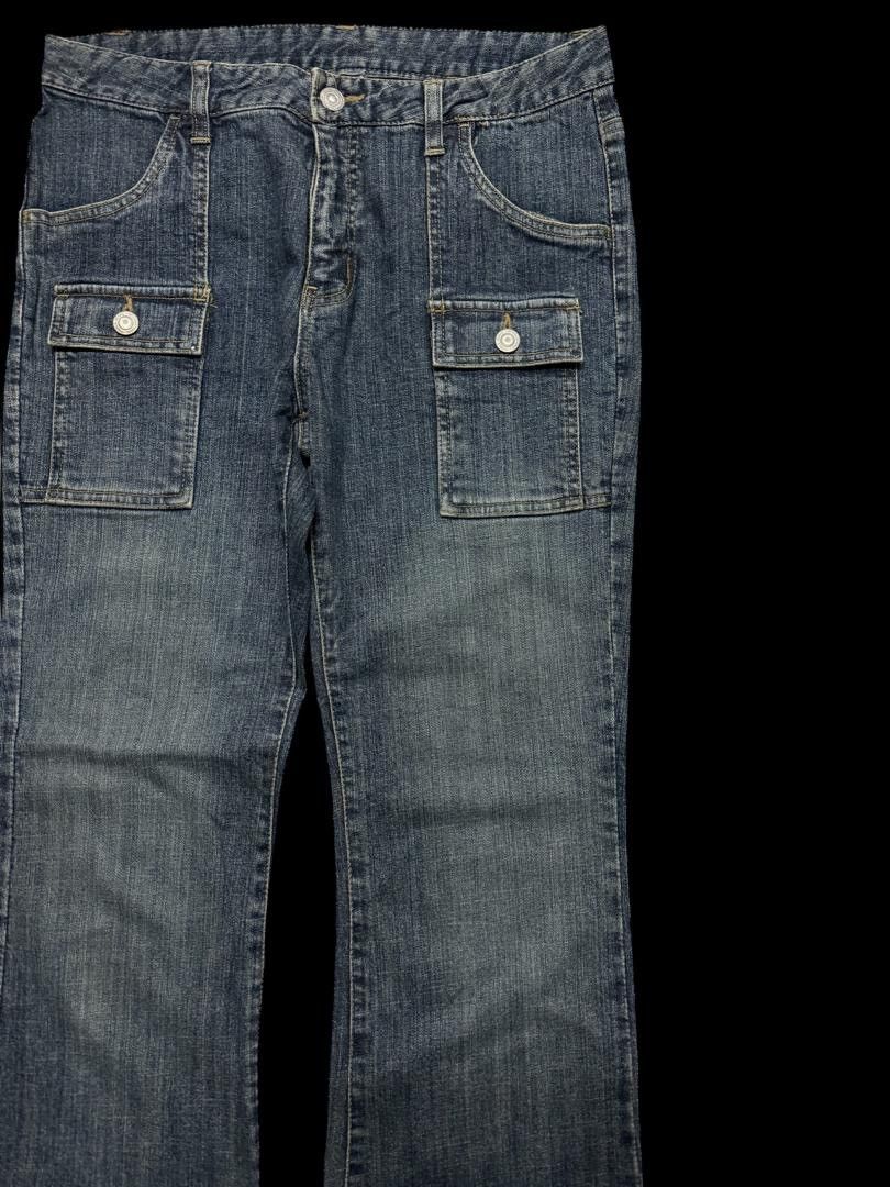 Vintage BELL BOTTOM 90s Style Japanese Bushpants Bootcut Sick Jeans Size US 29 - 5 Thumbnail