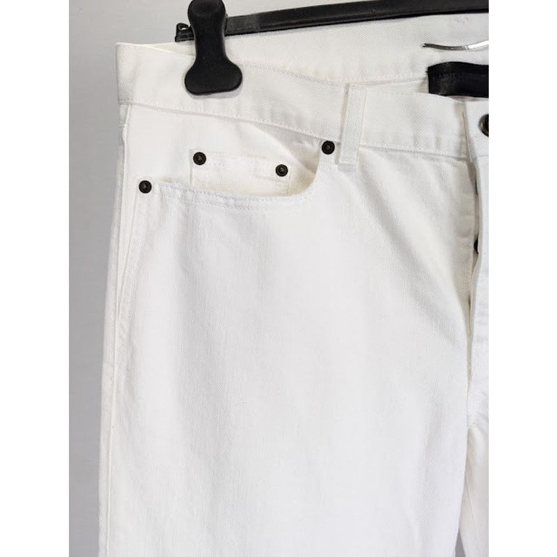 Saint Laurent Paris o1rshd1 Jeans in White Size US 34 / EU 50 - 6 Thumbnail