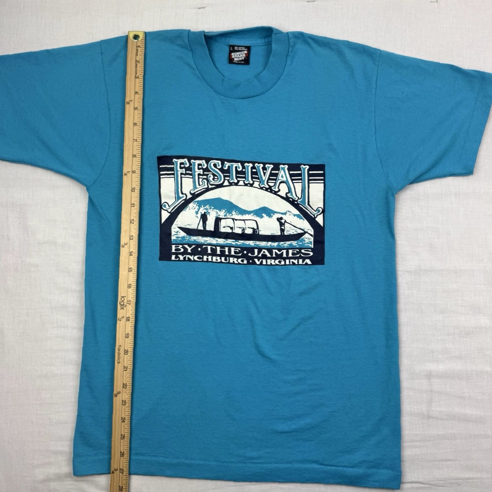 Vintage VINTAGE Festival James T Shirt Adult Large Lynchburg Virginia Party Event Shirt Size US L / EU 52-54 / 3 - 5 Thumbnail
