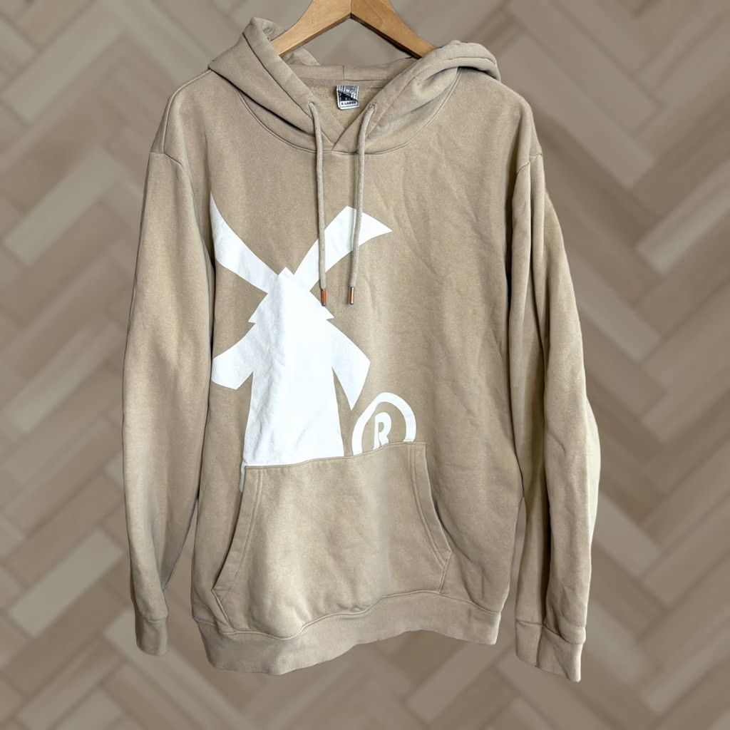 Vintage Dutch Bros Coffee Hoodie Tan White Windmill Graphic Print XL Casual Womens Pullover Hooded Logo Graphic Print Size XL / US 12-14 / IT 48-50 - 1 Thumbnail