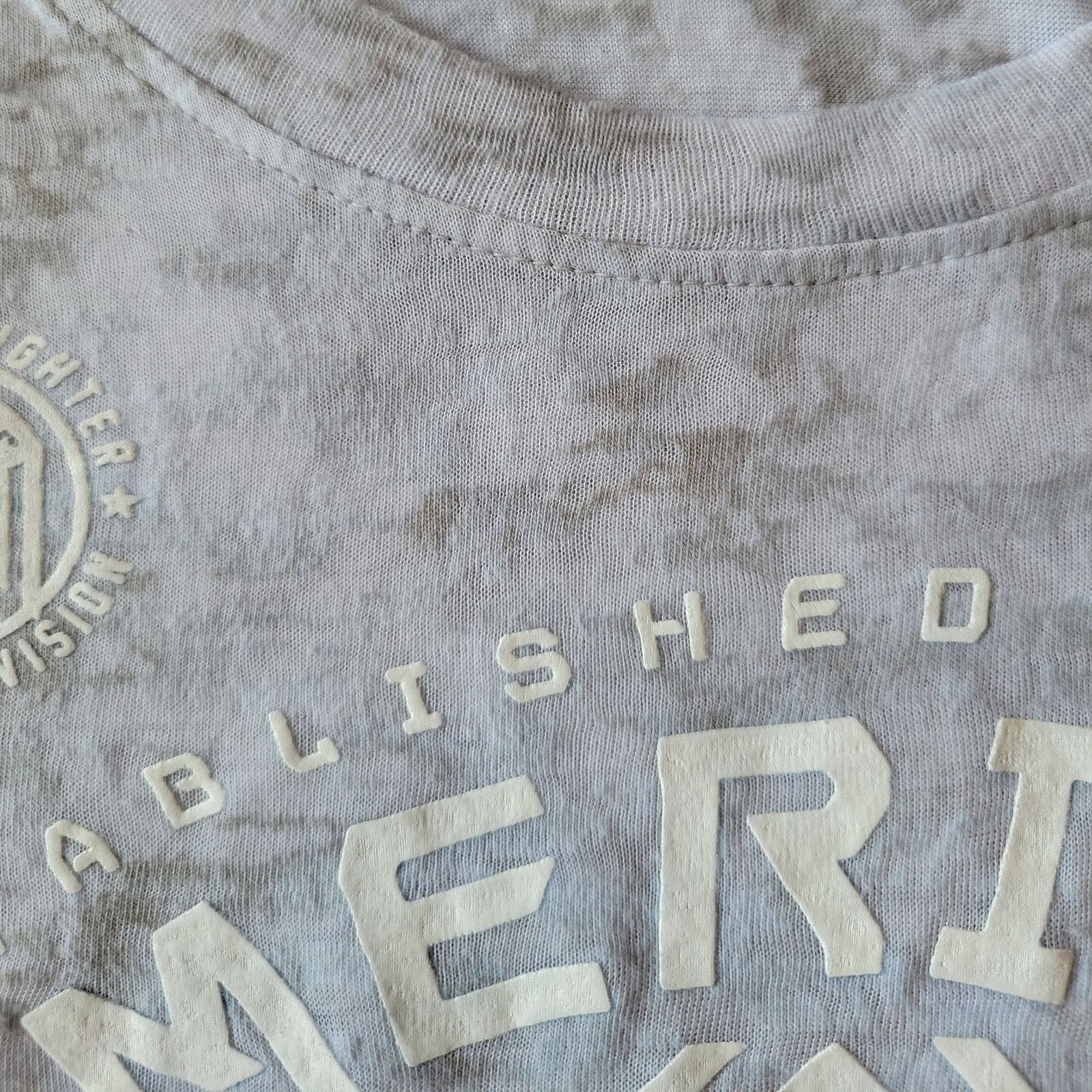 Other Women's XL American Fighter gray heather long baby tee Size XL / US 12-14 / IT 48-50 - 2 Thumbnail