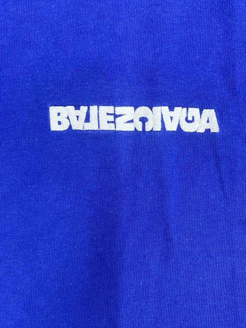 Balenciaga Balenciaga Logo Printed Crew Neck Pullover Short Sleeve T- Size US XXL / EU 58 / 5 - 3 Thumbnail