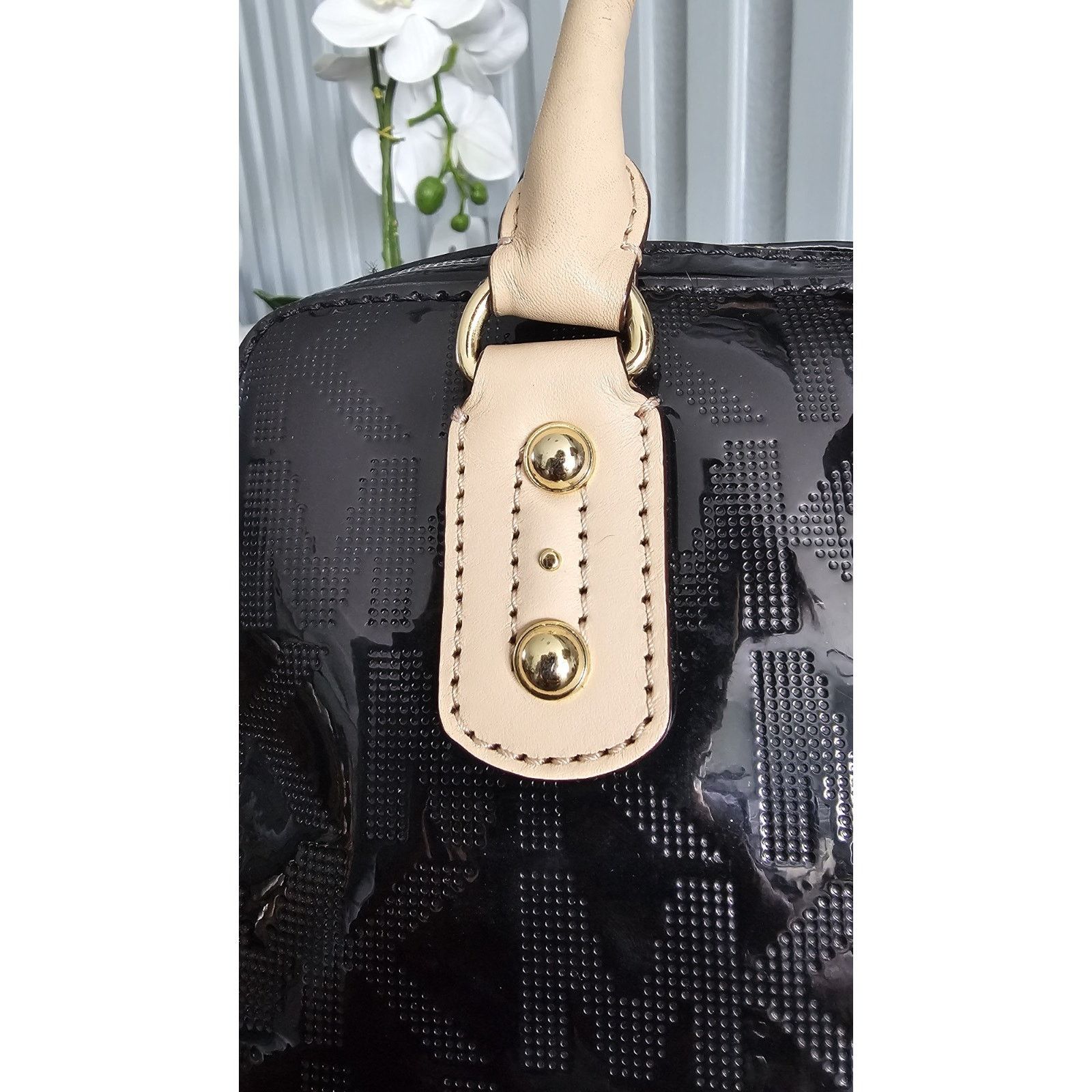 Michael Kors Michael Kors Signature Black Patent Leather Monogram Size ONE SIZE - 6 Thumbnail
