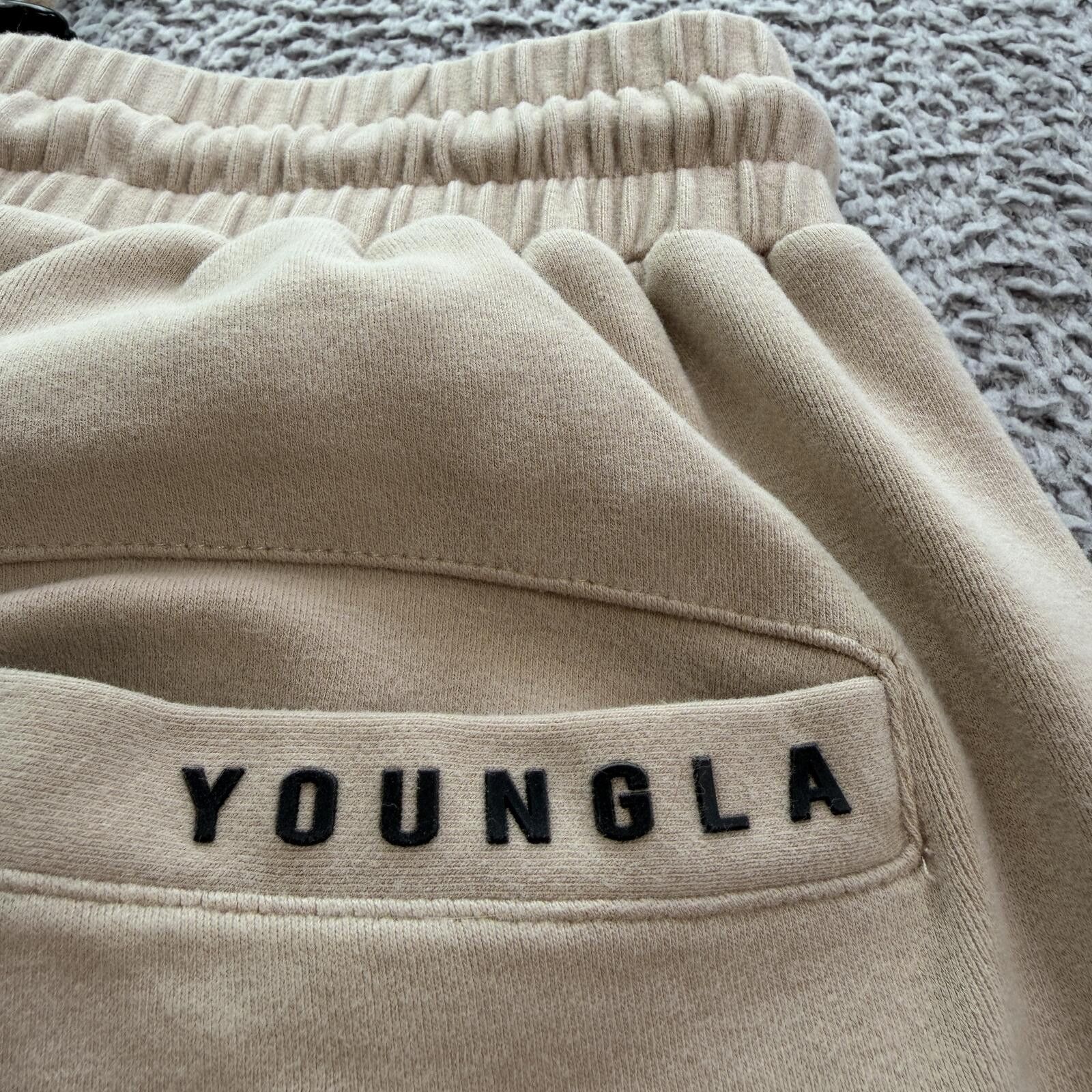 YoungLA YoungLA #228 Beige Joggers Mens S Sweatpants Gym 2253 Size US 30 / EU 46 - 9 Thumbnail