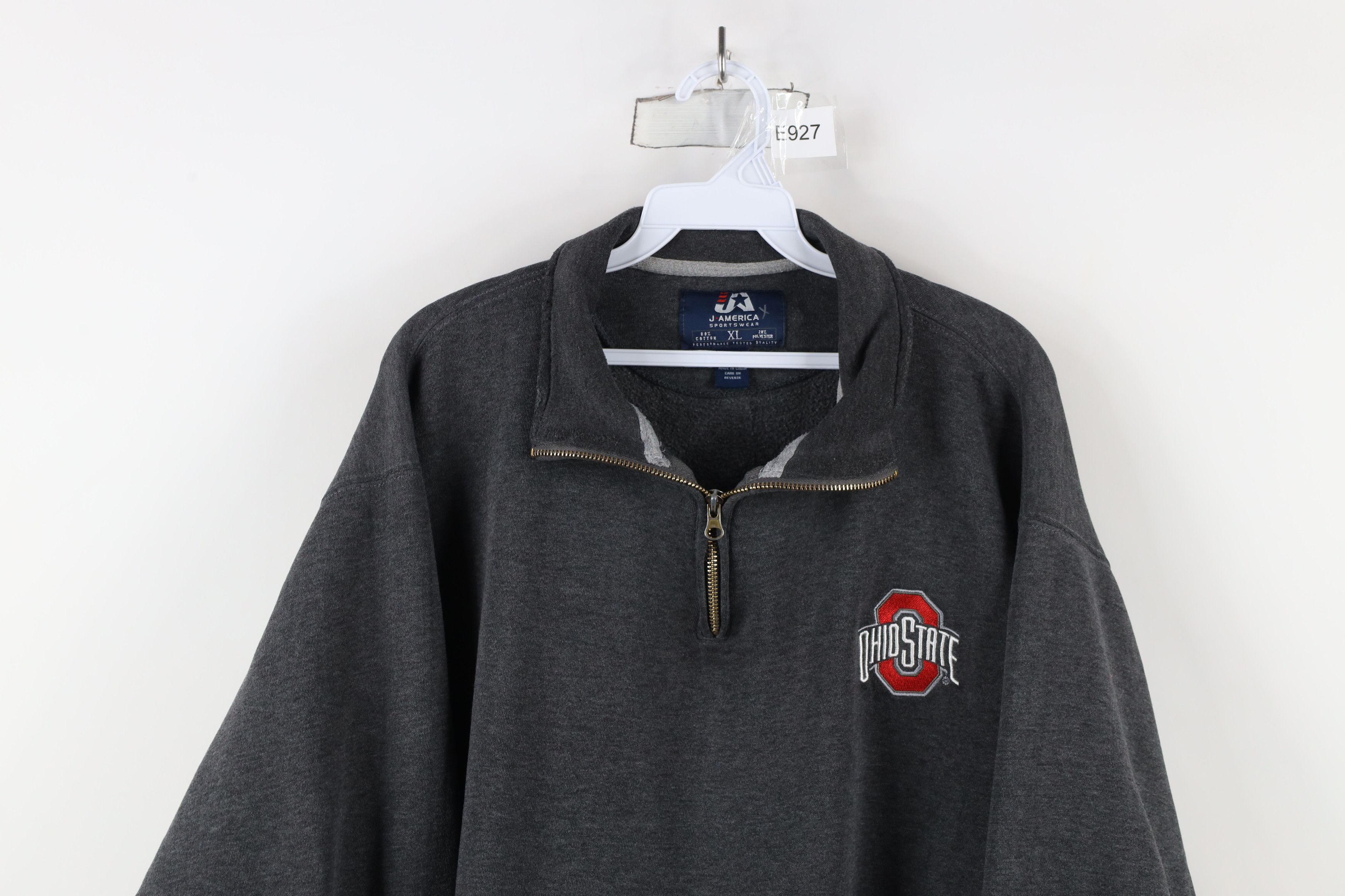 Vintage Vintage Ohio State University Half Zip Pullover Sweatshirt Size US XL / EU 56 / 4 - 2 Thumbnail