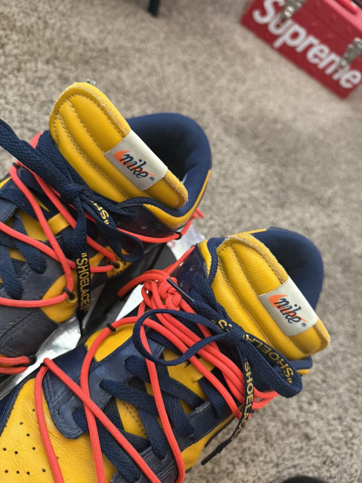 Nike × Off-White Off White x Nike University Gold Michigan Dunk Size US 13 / EU 46 - 7 Thumbnail