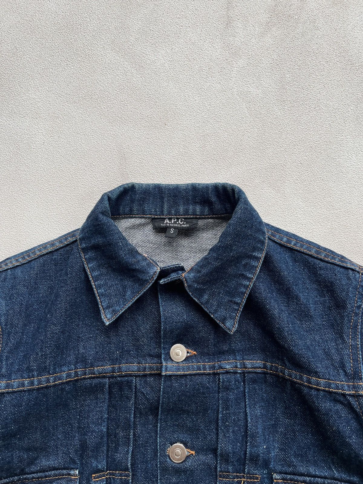 A.P.C. APC Trucker Blue Denim Jacket Size US S / EU 44-46 / 1 - 2 Thumbnail