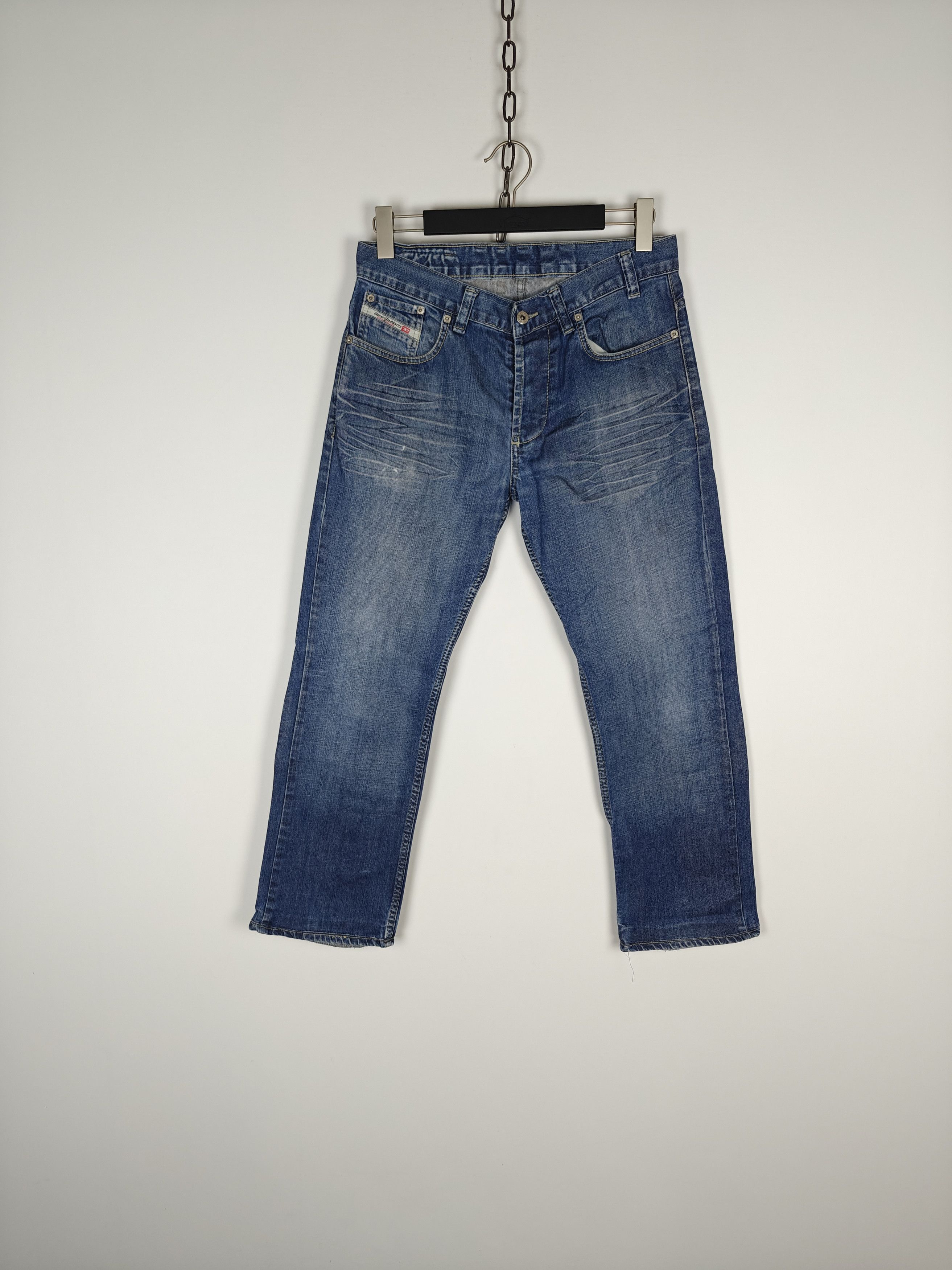 Diesel Diesel Denim Jeans Blue Pants VTG Pocket Logo 32X27 Size US 32 / EU 48 - 2 Thumbnail