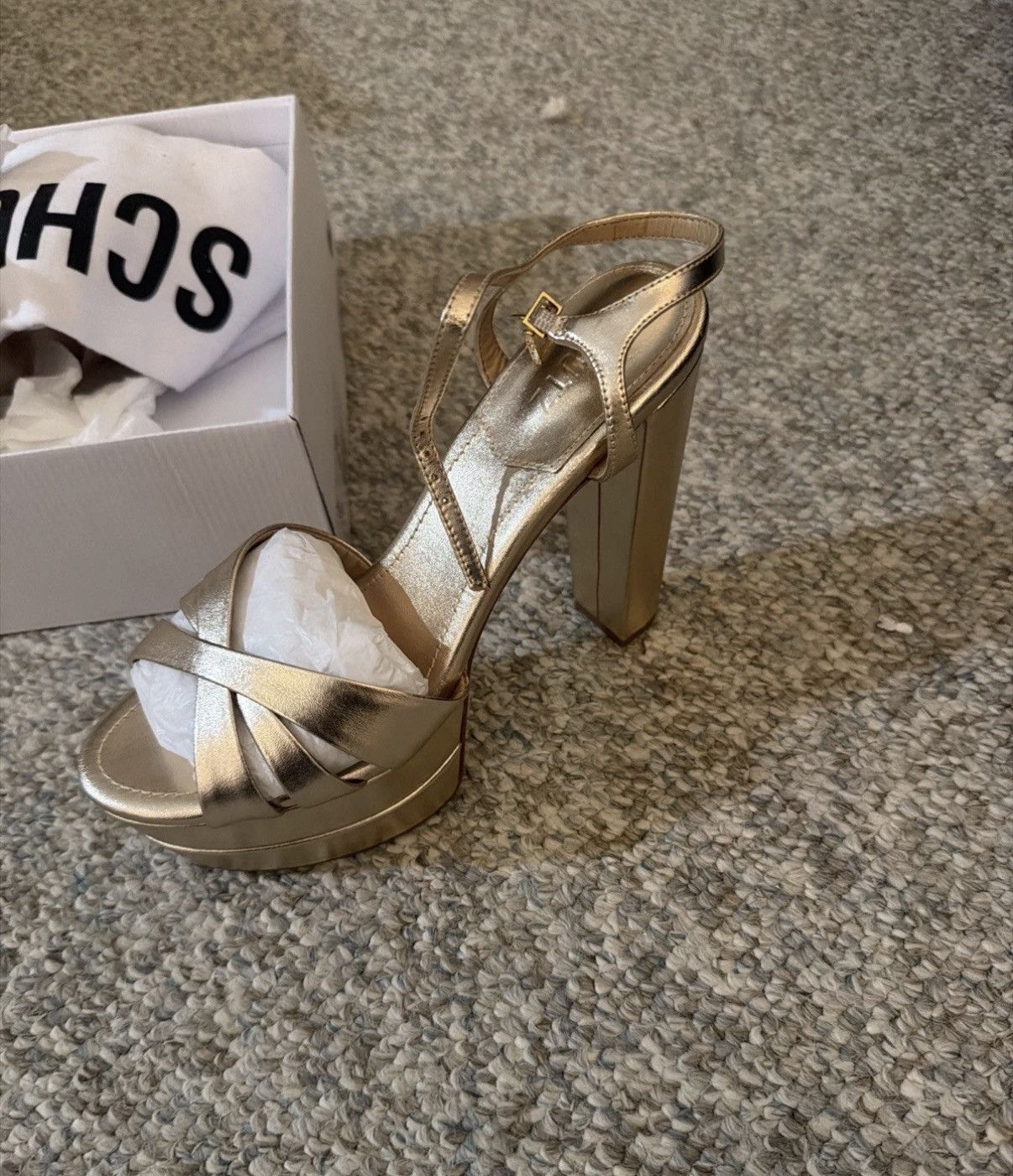 Other Shultz leather platform sandels Size US 10 / IT 40 - 3 Thumbnail