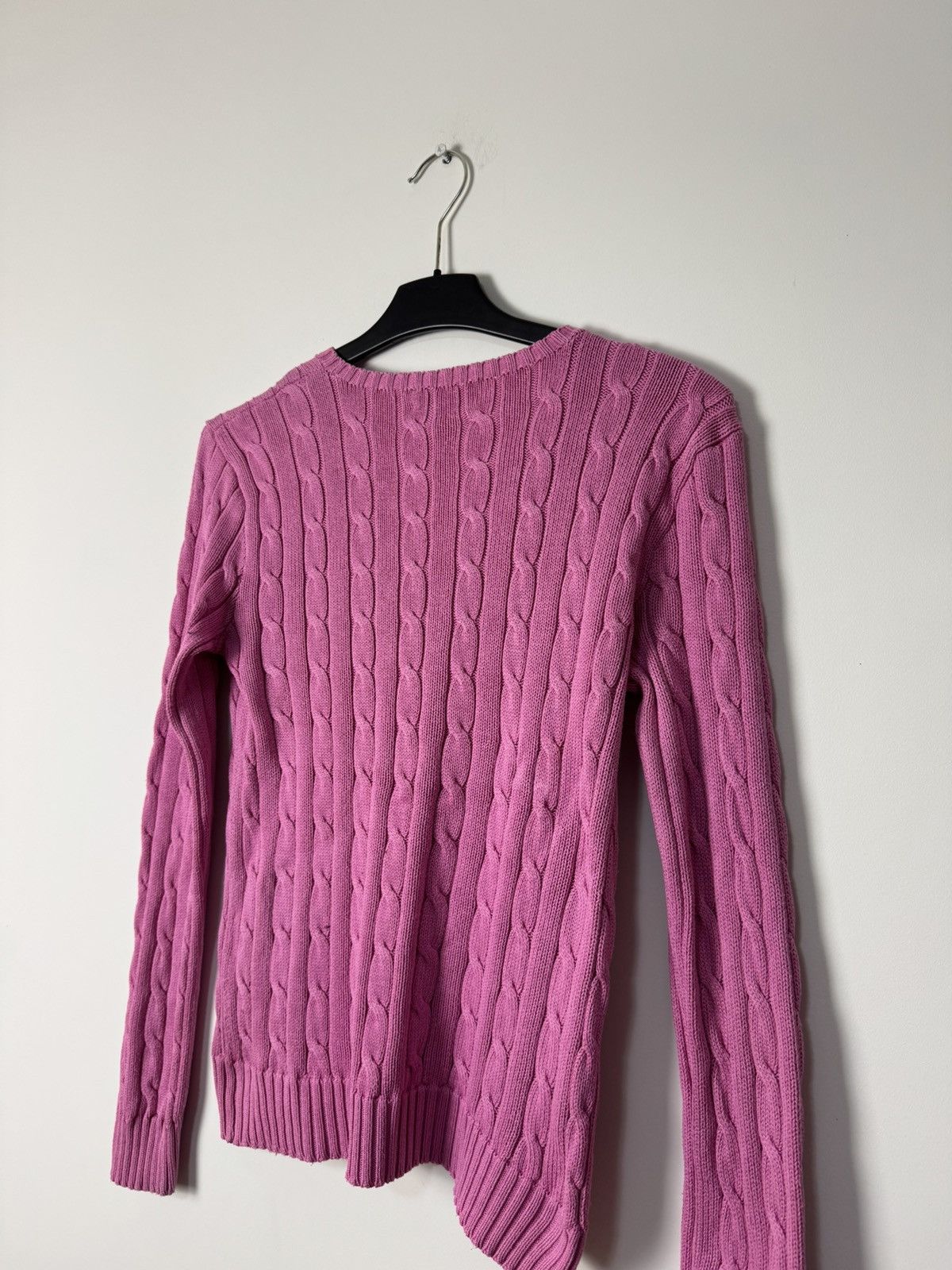 Polo Ralph Lauren Polo Ralph Lauren Cable Knit sweater pink designer Size S / US 4 / IT 40 - 10 Thumbnail