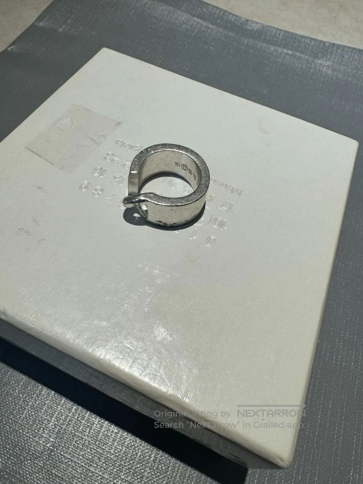 Maison Margiela Maison Margiela 925 Silver Adjustable Ring. Size ONE SIZE - 5 Thumbnail