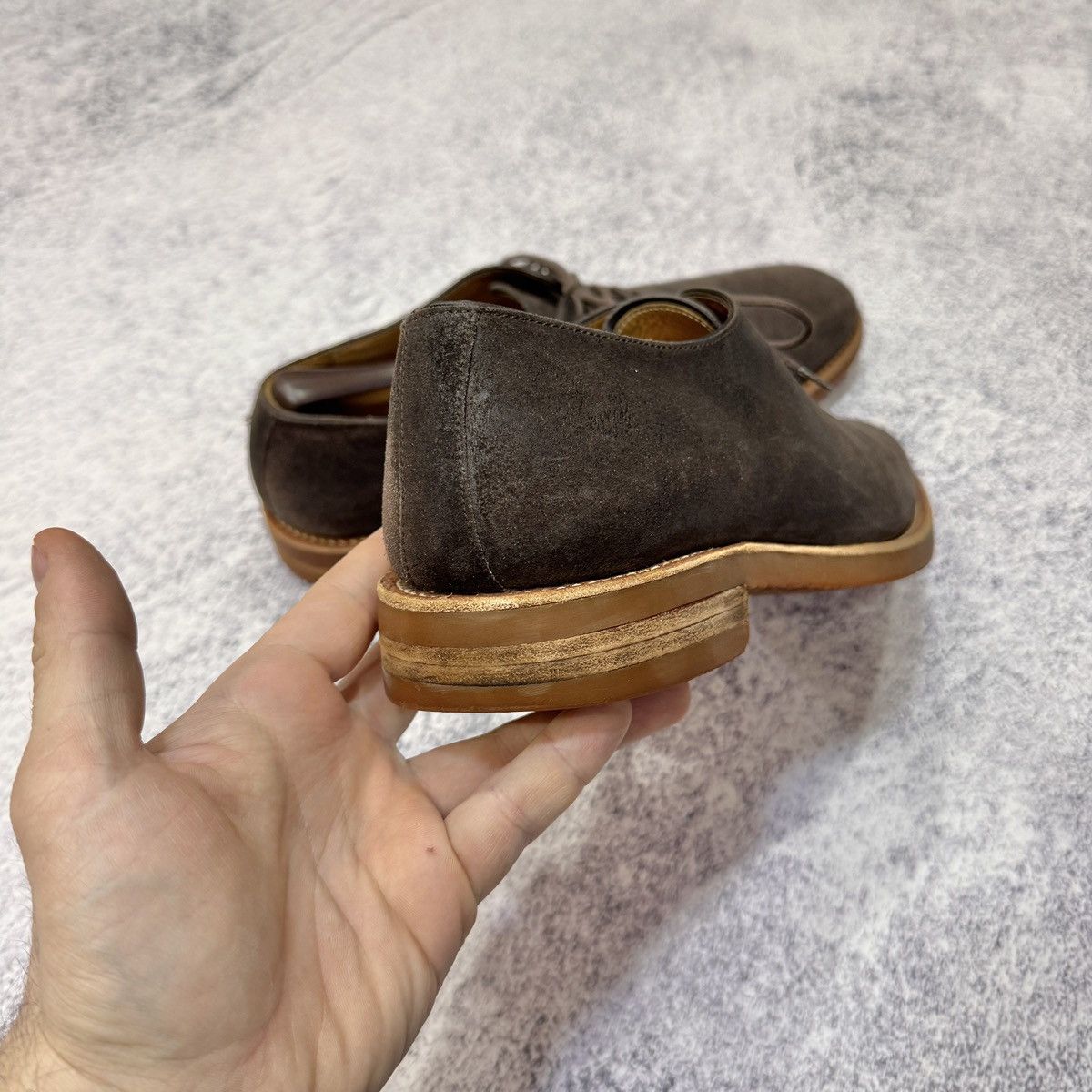 Carlos Santos Carlos Santos Mens Brown Suede Oxfords US9.5 UK8.5 Size US 9.5 / EU 42-43 - 5 Thumbnail
