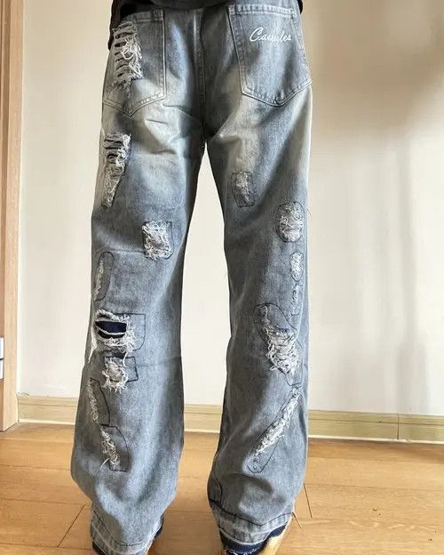 Japanese Brand Retro punk denim pants Size US 32 / EU 48 - 5 Thumbnail