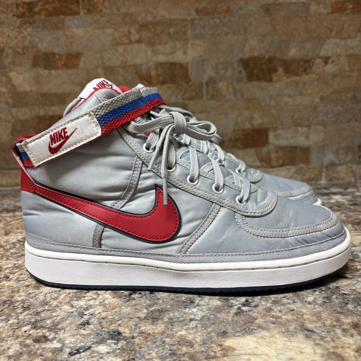 Nike Nike Vandal High Supreme QS OG Metallic Silver Red Size 7 Size US 7 / EU 40 - 4 Thumbnail