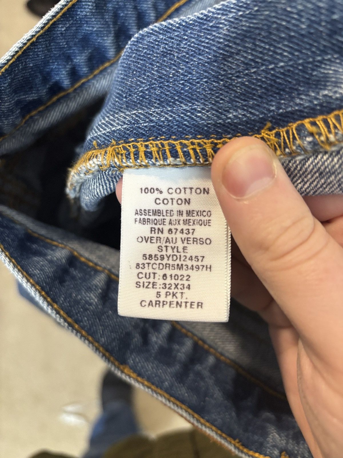 Polo Ralph Lauren Vintage Polo Jeans Ralph Lauren 67 Carpenter Jeans 32x34 Size US 32 / EU 48 - 6 Thumbnail
