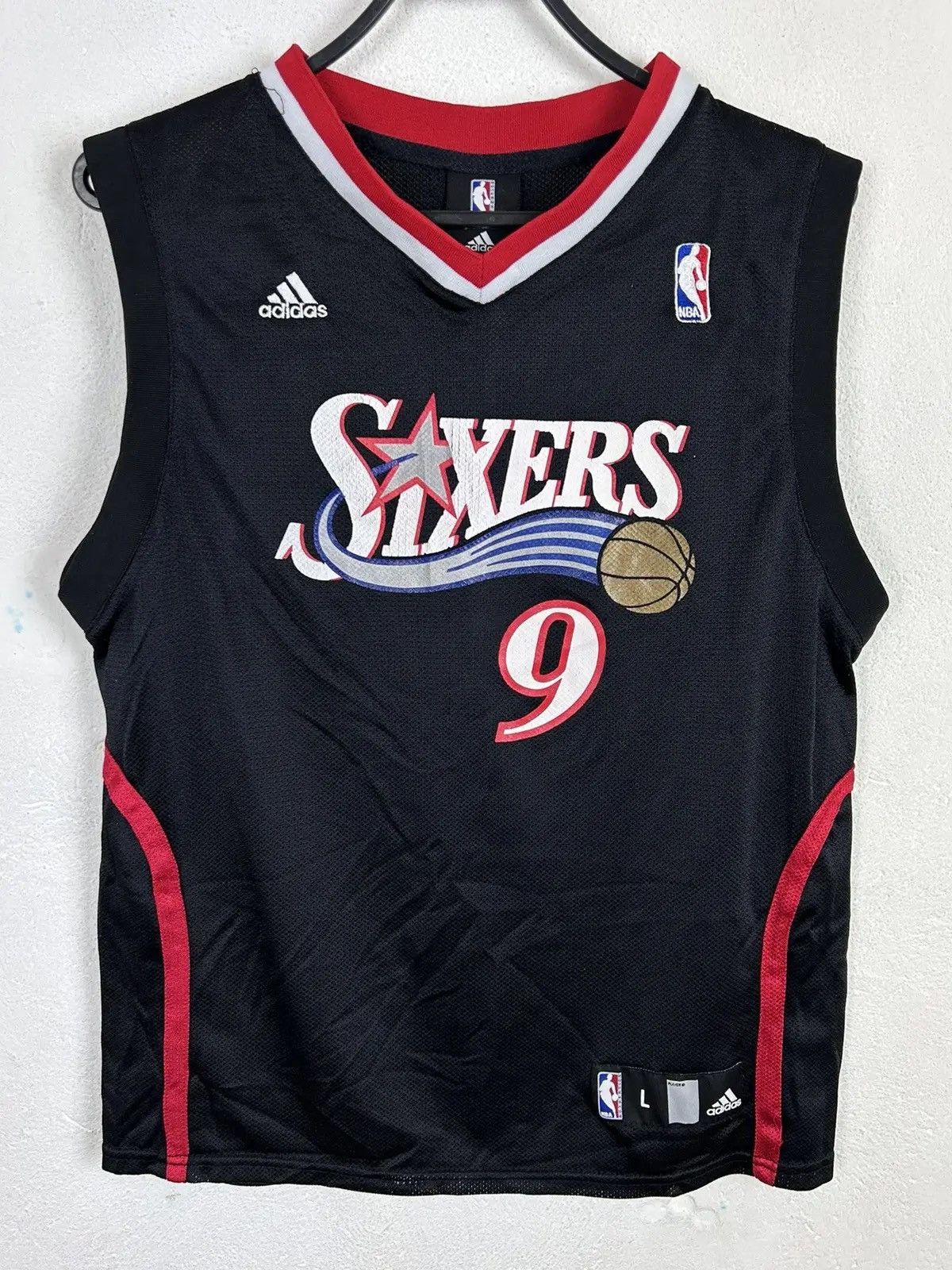 Adidas 00s Adidas Nba 76Ers #9 Andre Iguodala 2007/09 Away Jersey Size US XS / EU 42 / 0 - 3 Thumbnail