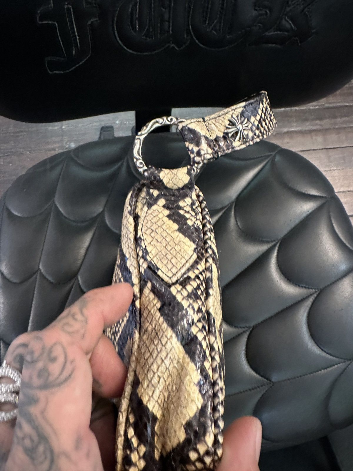 Chrome Hearts Chrome Hearts NEW PYTHON SNAKE SKIN CHICKEN NUGGET BAG !! Size ONE SIZE - 8 Thumbnail