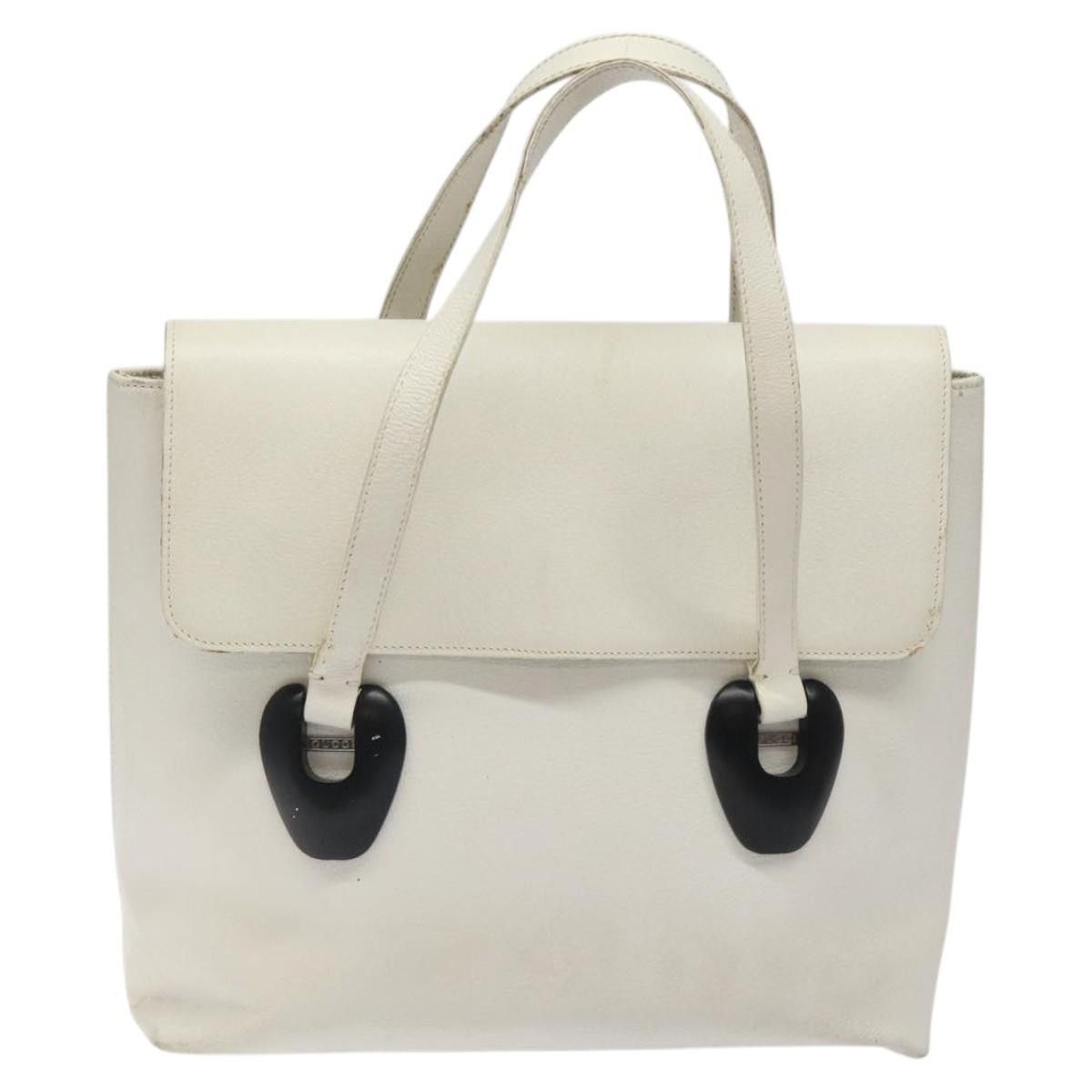 Gucci GUCCI Tote Bag Leather White Silver Size ONE SIZE - 2 Thumbnail