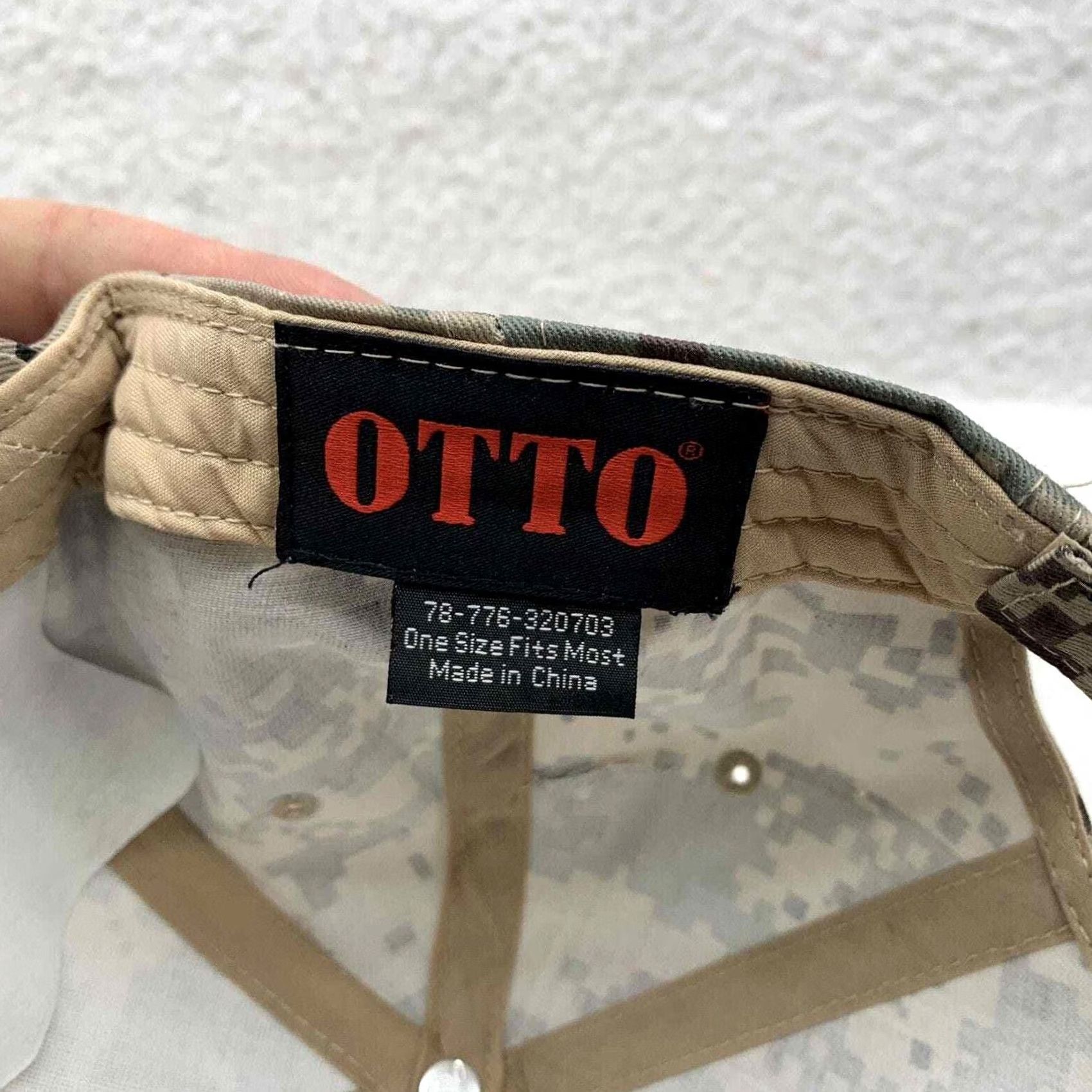 Vintage Otto Camo Baseball Hat Mens Mule Deer Foundation Patch Hook Loop BDU Digital Dad Size ONE SIZE - 8 Thumbnail